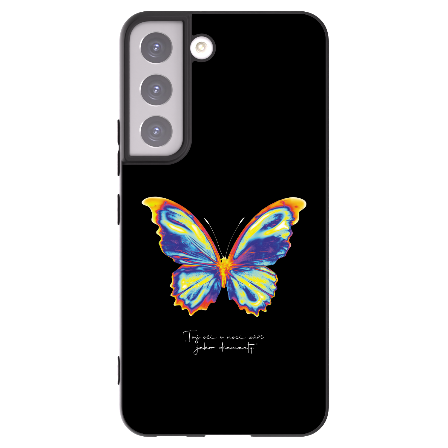 Picasee husă neagră din silicon pentru Samsung Galaxy S22 5G - Diamanty Black