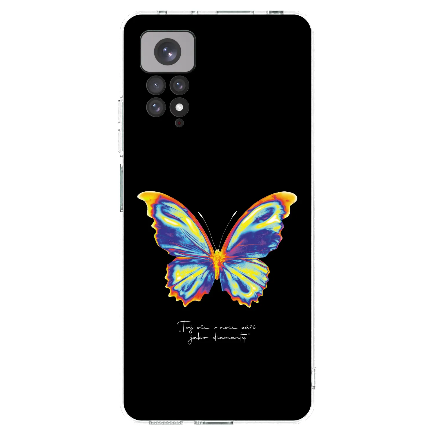 Picasee husă transparentă din silicon pentru Xiaomi Redmi Note 11 - Diamanty Black