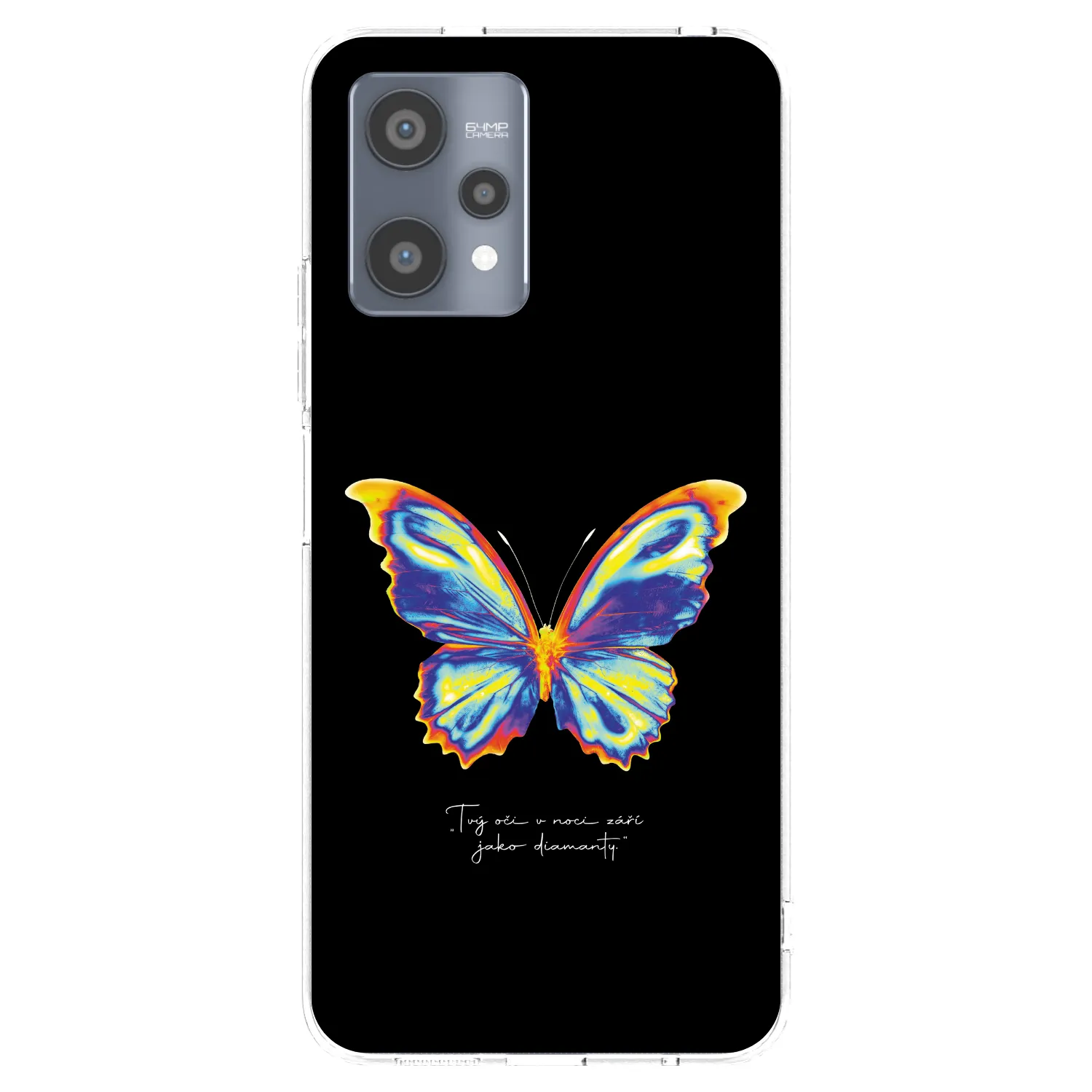 Picasee husă transparentă din silicon pentru Realme 9 Pro 5G - Diamanty Black
