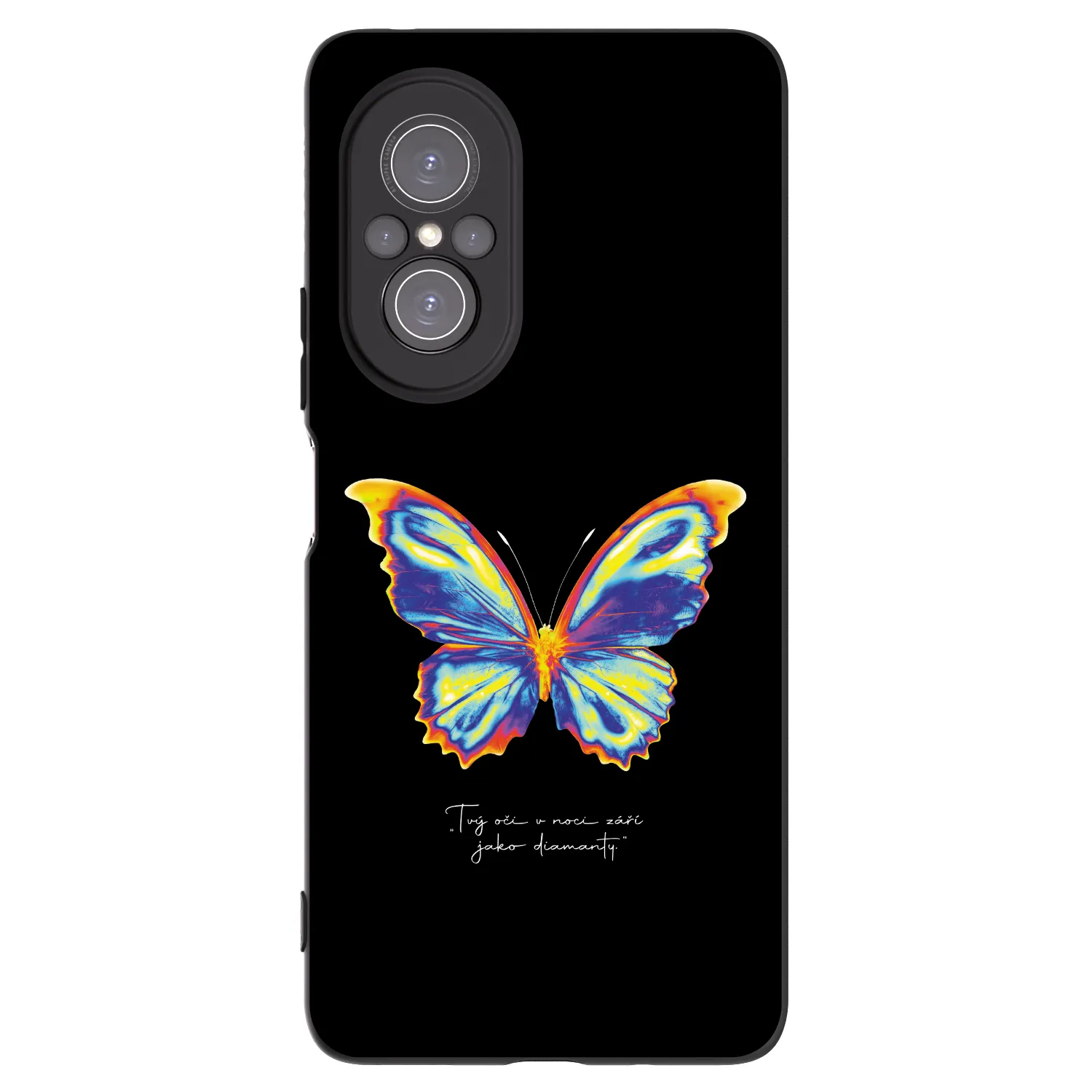 Picasee husă neagră din silicon pentru Huawei Nova 9 SE - Diamanty Black