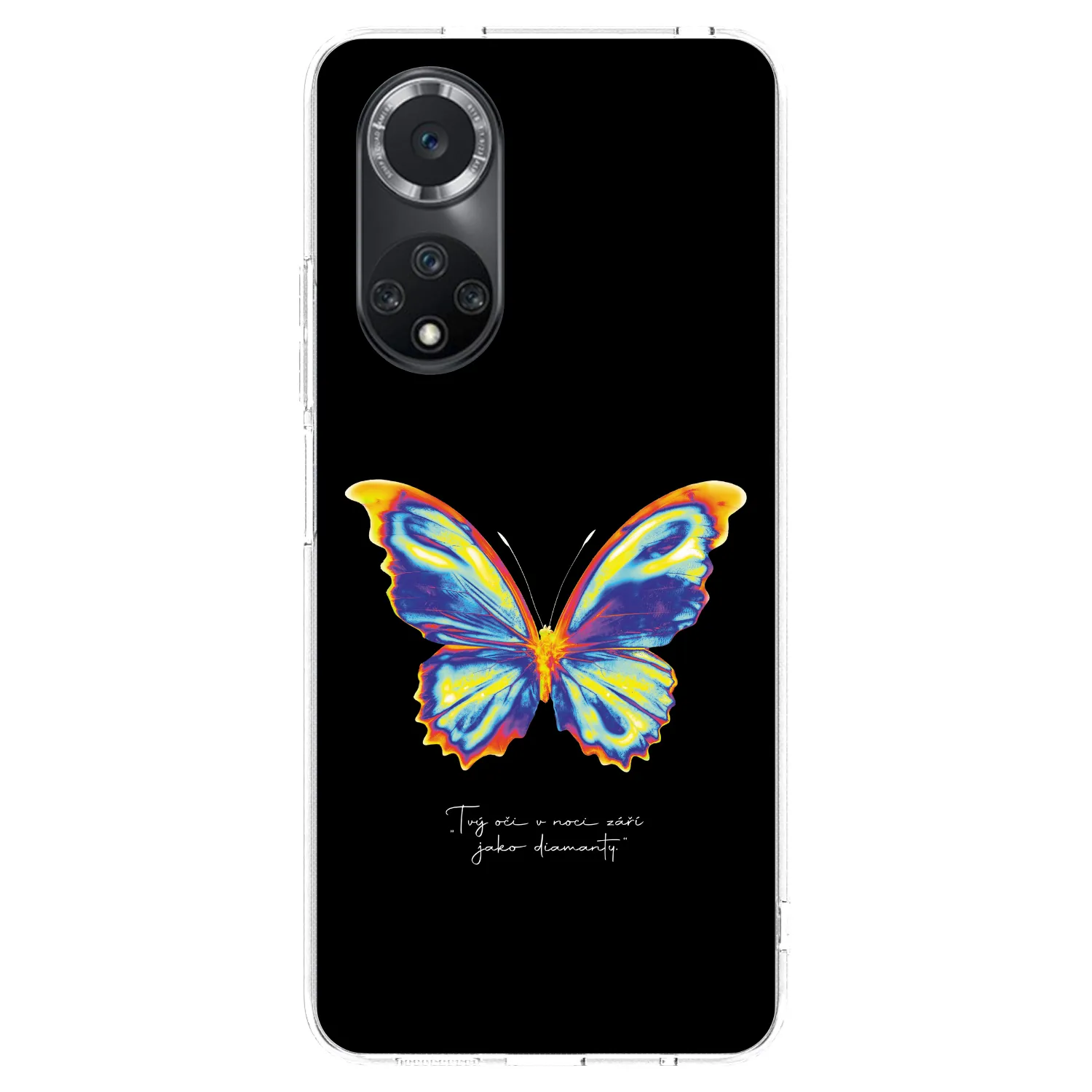 Picasee husă transparentă din silicon pentru Huawei Nova 9 SE - Diamanty Black