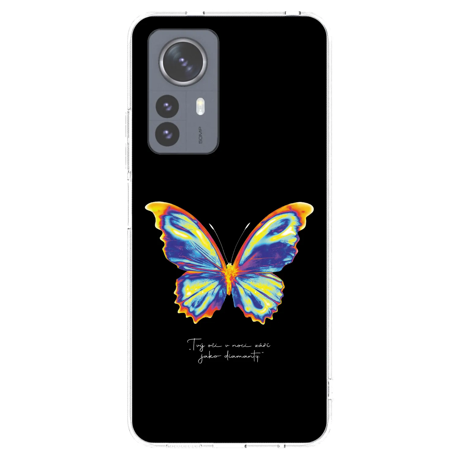 Picasee husă transparentă din silicon pentru Xiaomi 12 Pro - Diamanty Black
