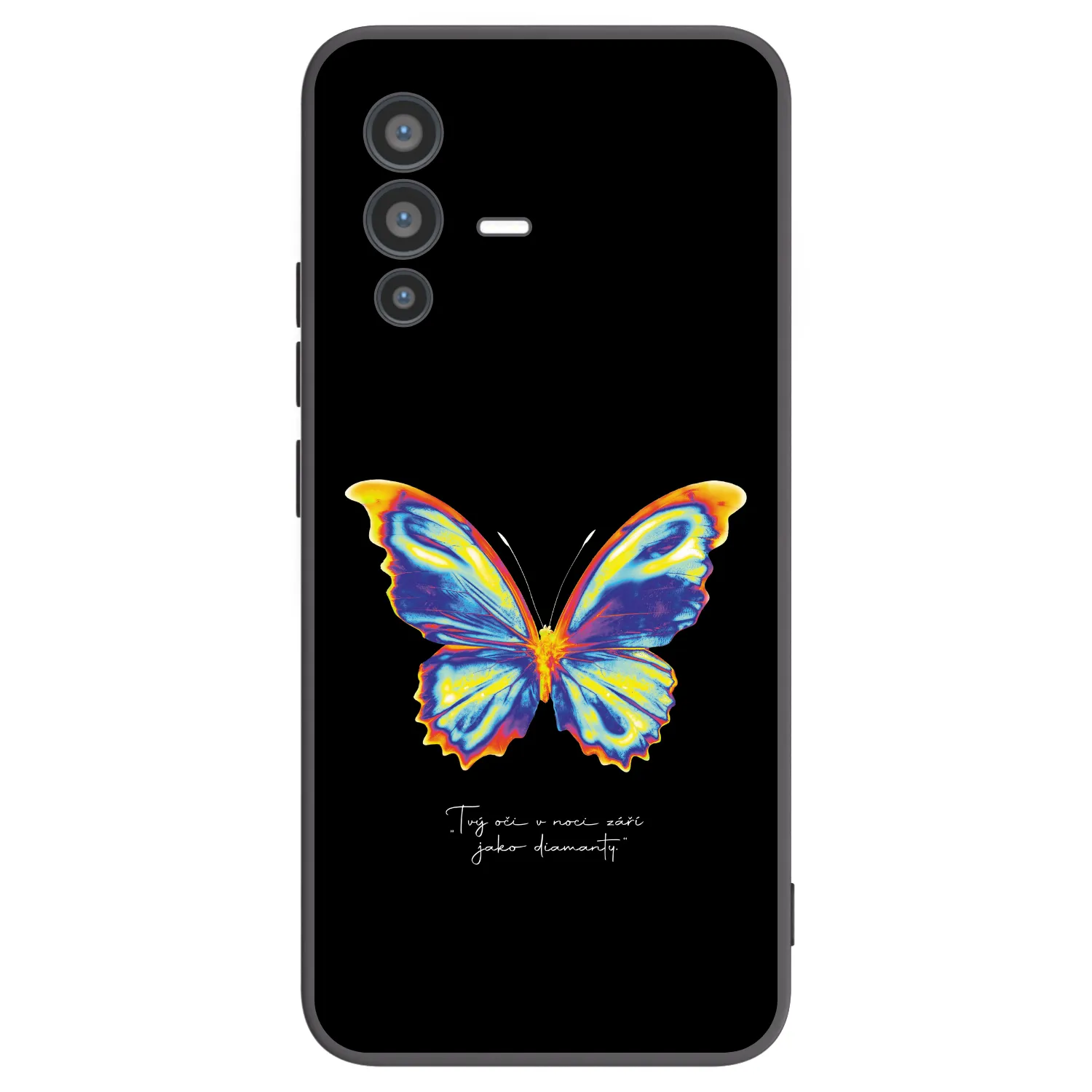 Picasee husă neagră din silicon pentru Vivo V23 5G - Diamanty Black