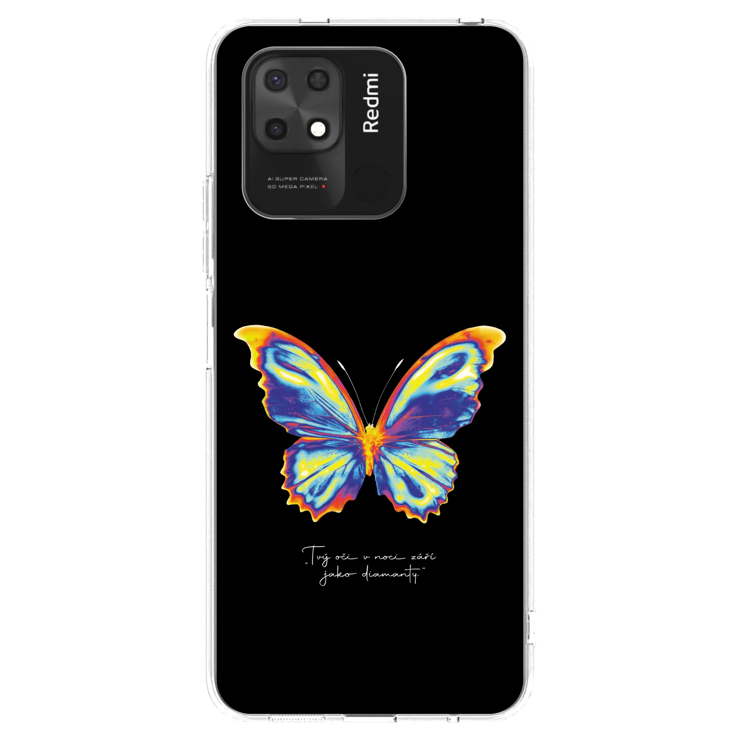 Picasee husă transparentă din silicon pentru Xiaomi Redmi 10C - Diamanty Black