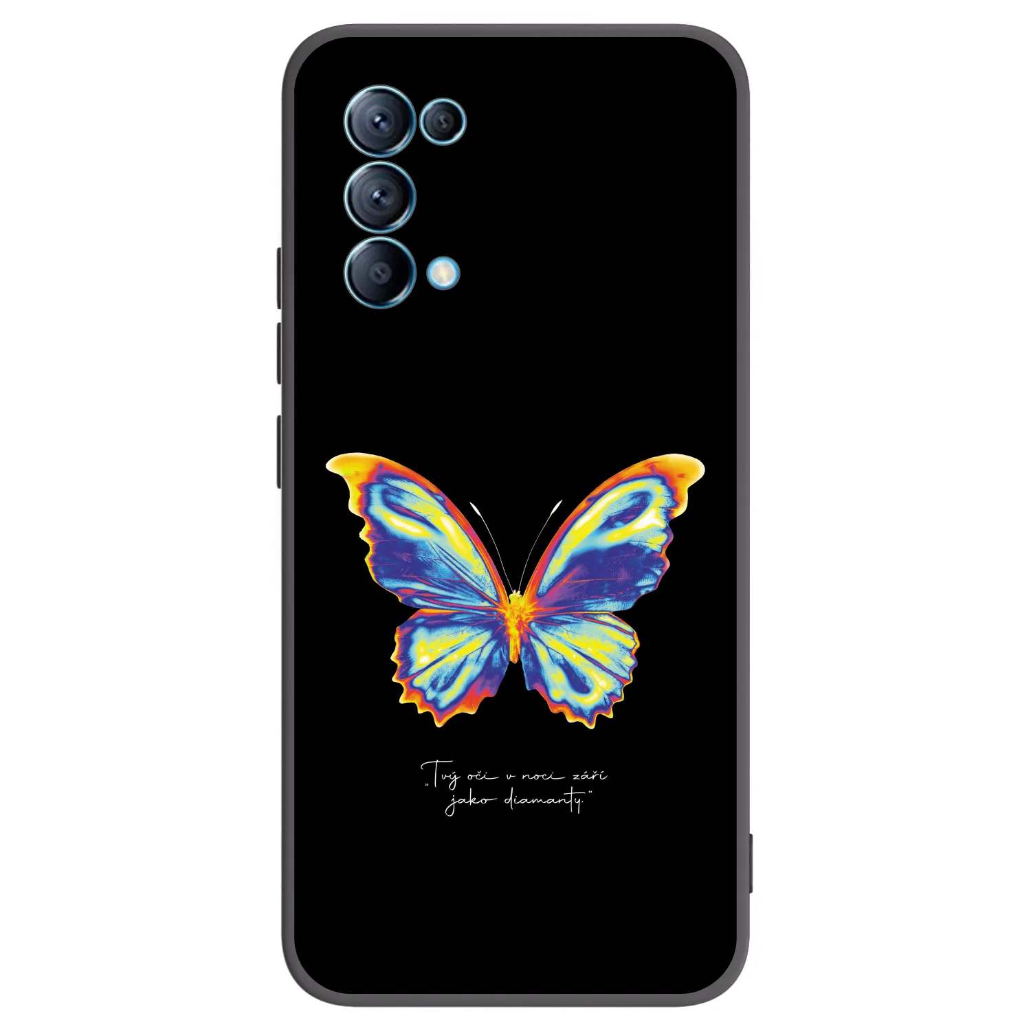 Picasee husă neagră din silicon pentru OPPO Reno 5 5G - Diamanty Black