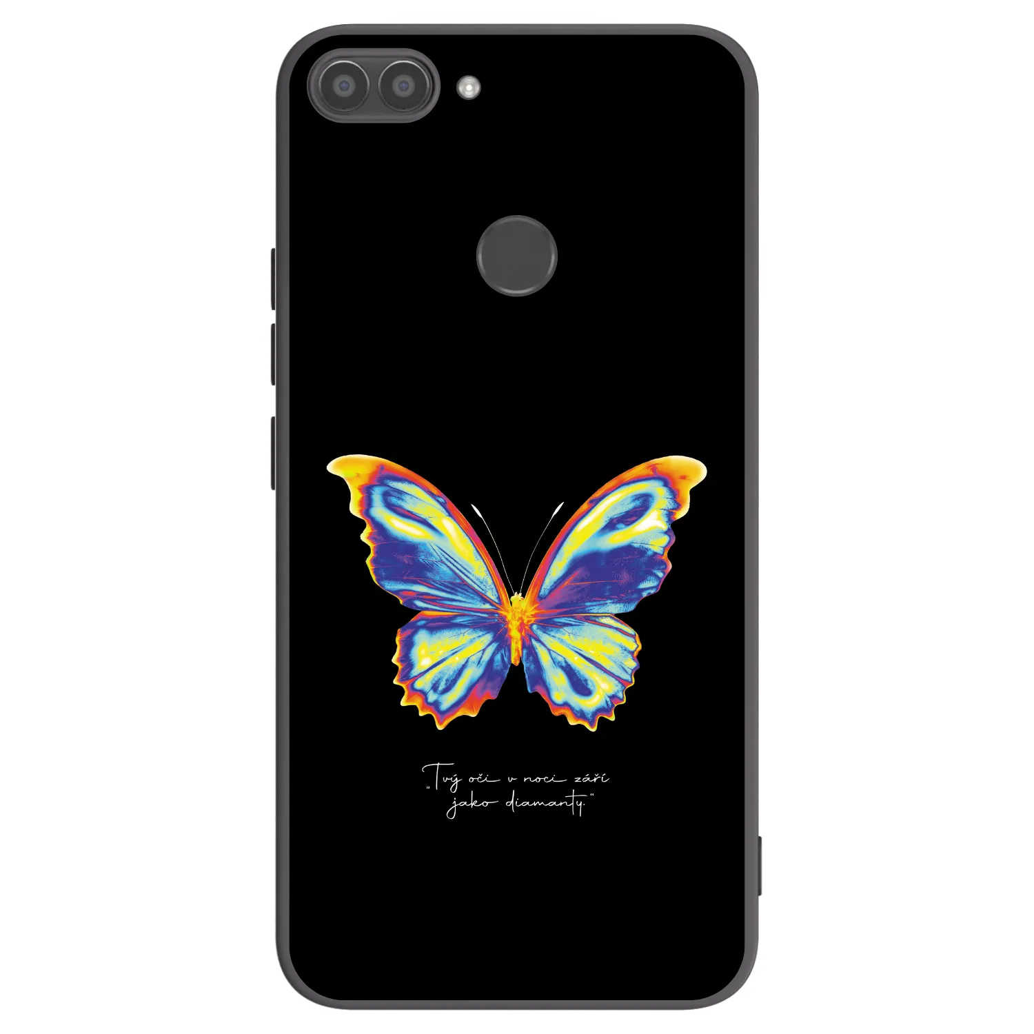 Picasee husă neagră din silicon pentru Huawei P Smart - Diamanty Black