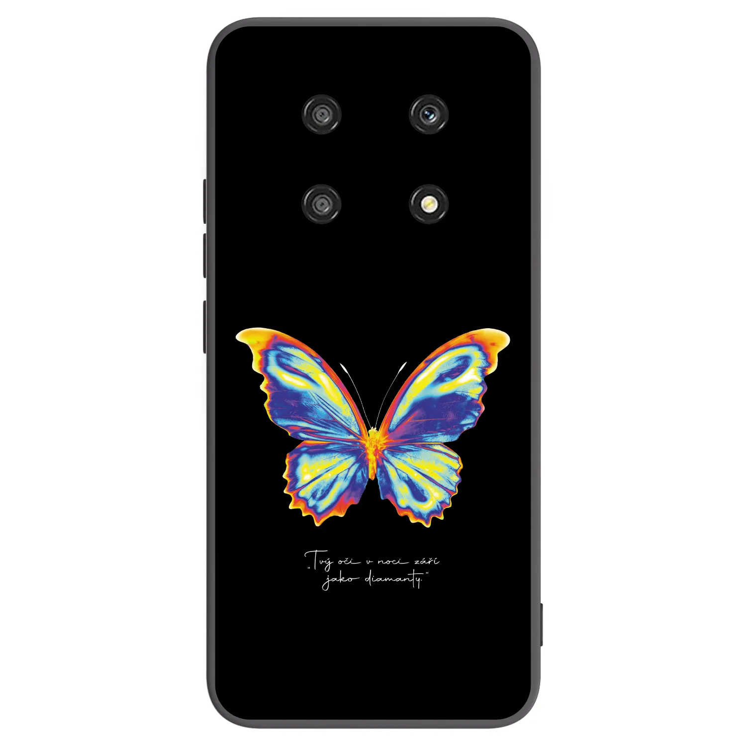 Picasee husă neagră din silicon pentru Honor Magic4 Lite 5G - Diamanty Black