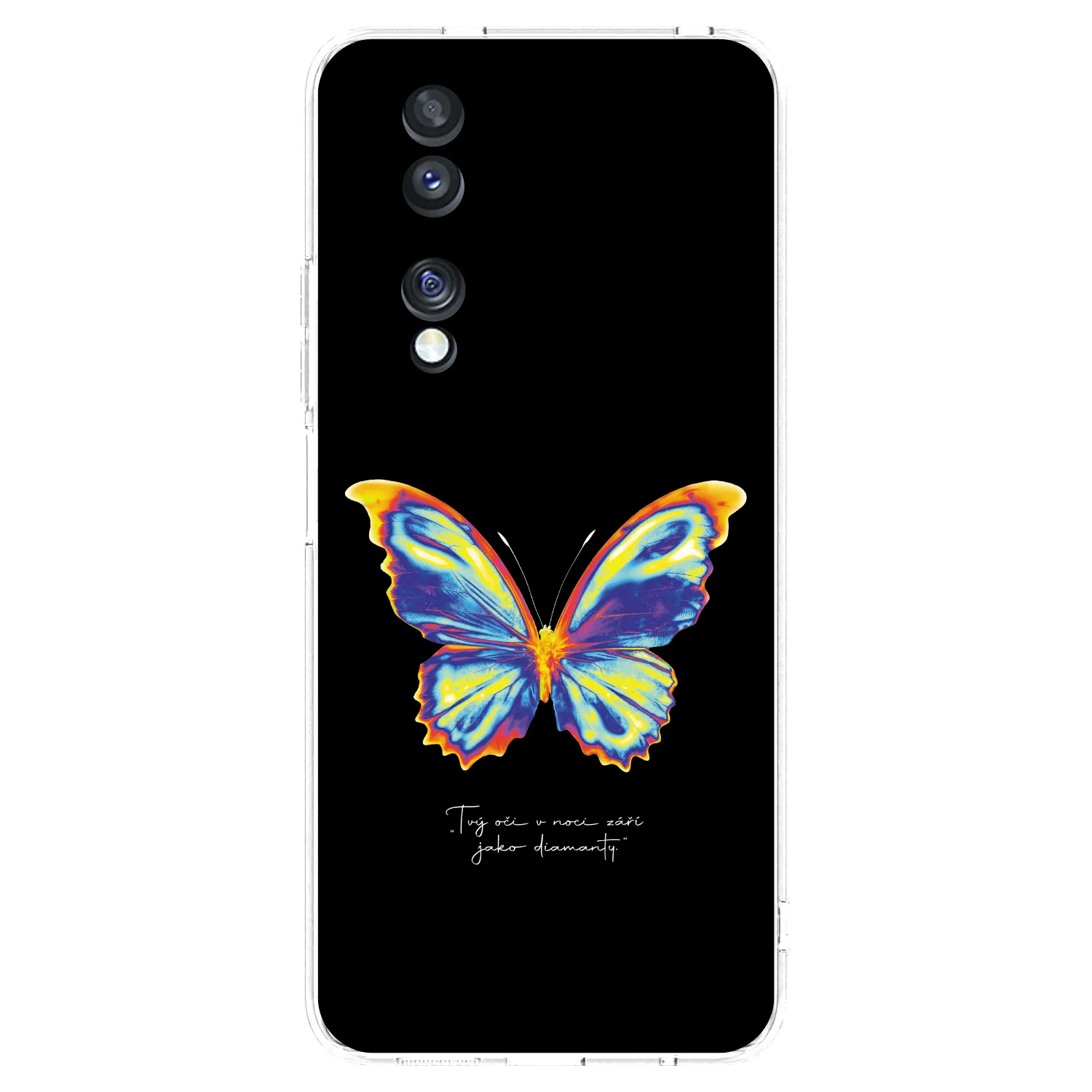 Picasee husă transparentă din silicon pentru Honor 70 - Diamanty Black