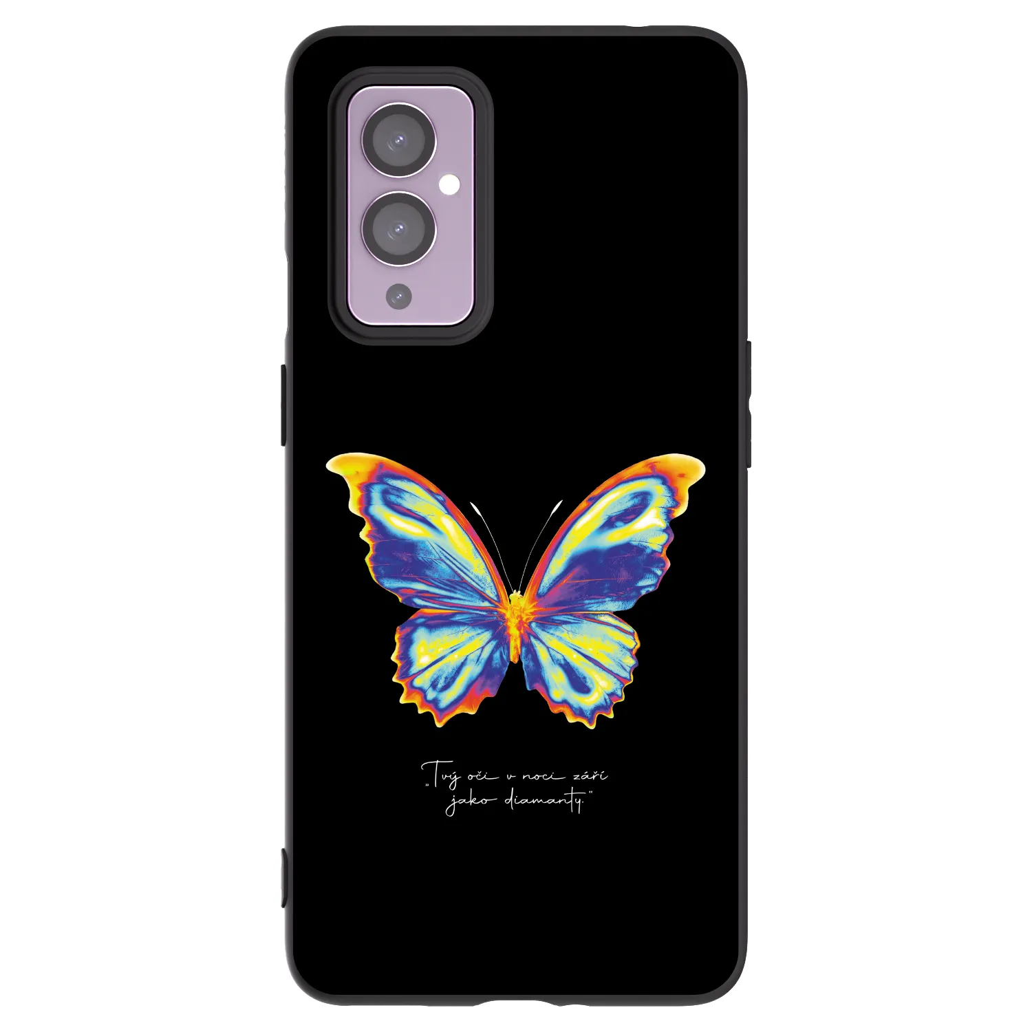 Picasee husă neagră din silicon pentru OnePlus 9 - Diamanty Black
