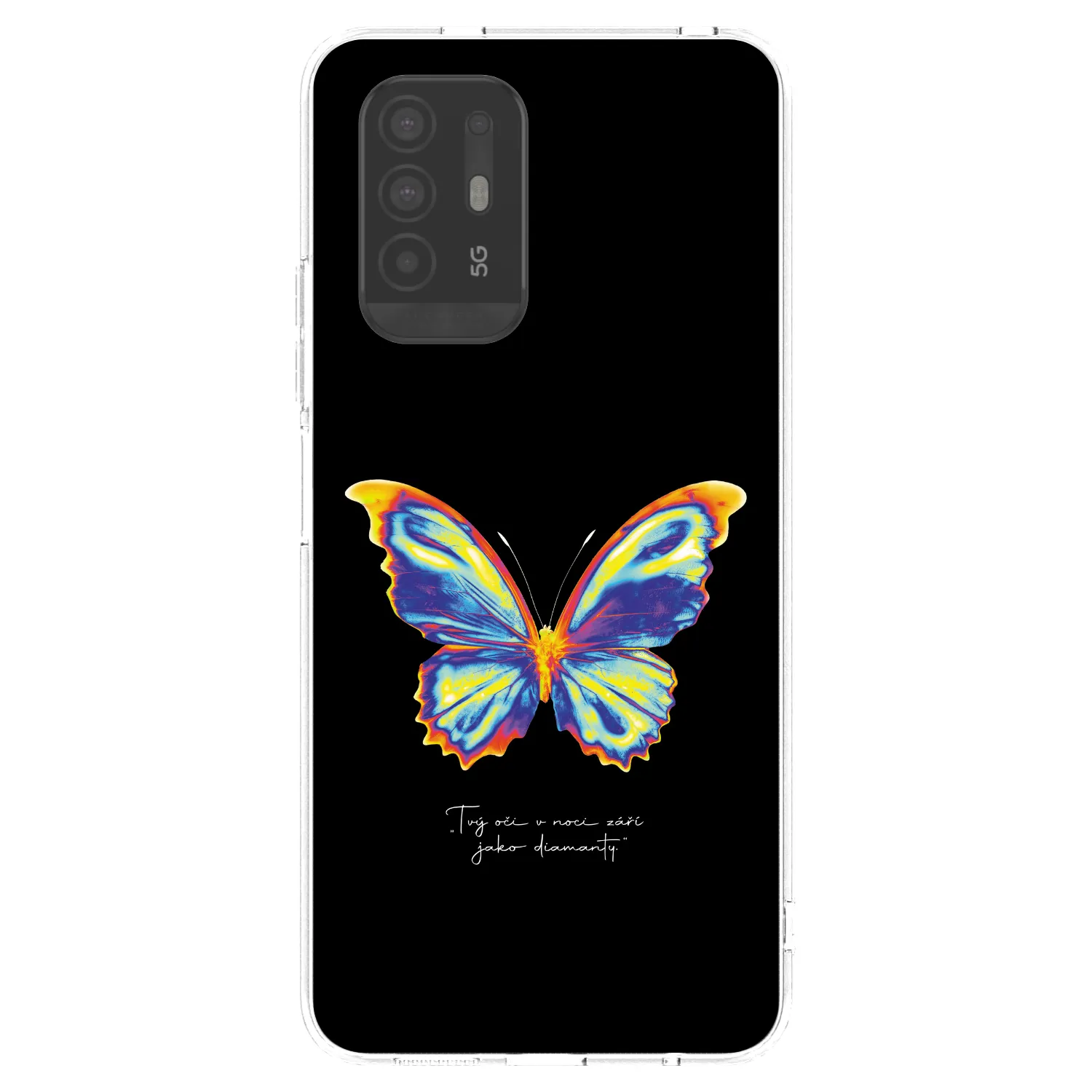 Picasee husă transparentă din silicon pentru OPPO A94 5G - Diamanty Black