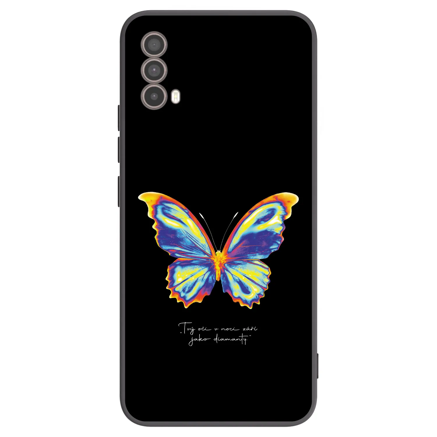 Picasee husă neagră din silicon pentru Motorola Moto E40 - Diamanty Black