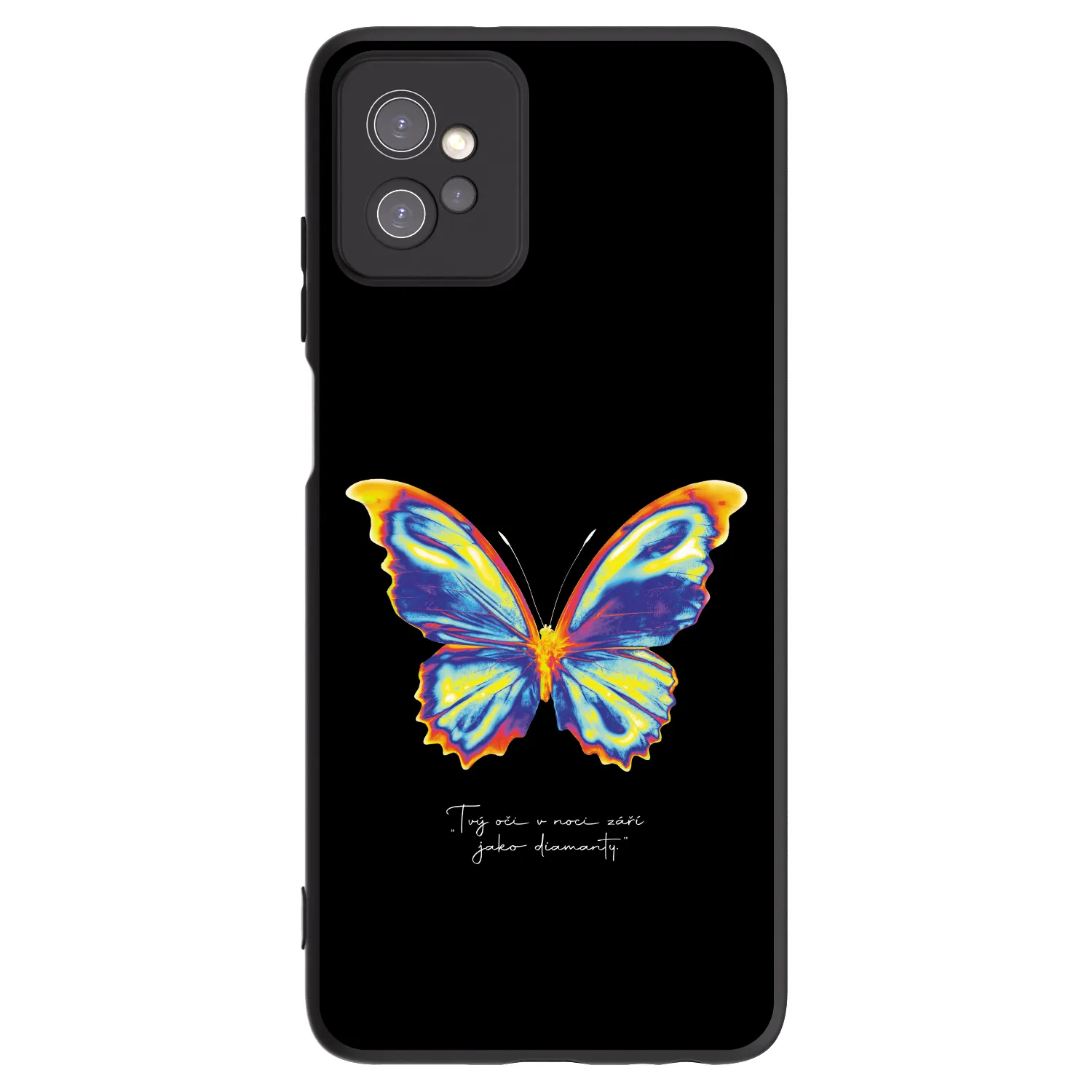 Picasee husă neagră din silicon pentru Motorola Moto G32 - Diamanty Black