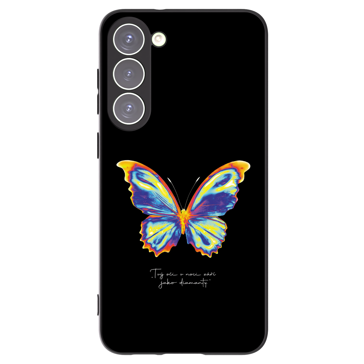 Picasee husă neagră din silicon pentru Samsung Galaxy S23+ 5G - Diamanty Black