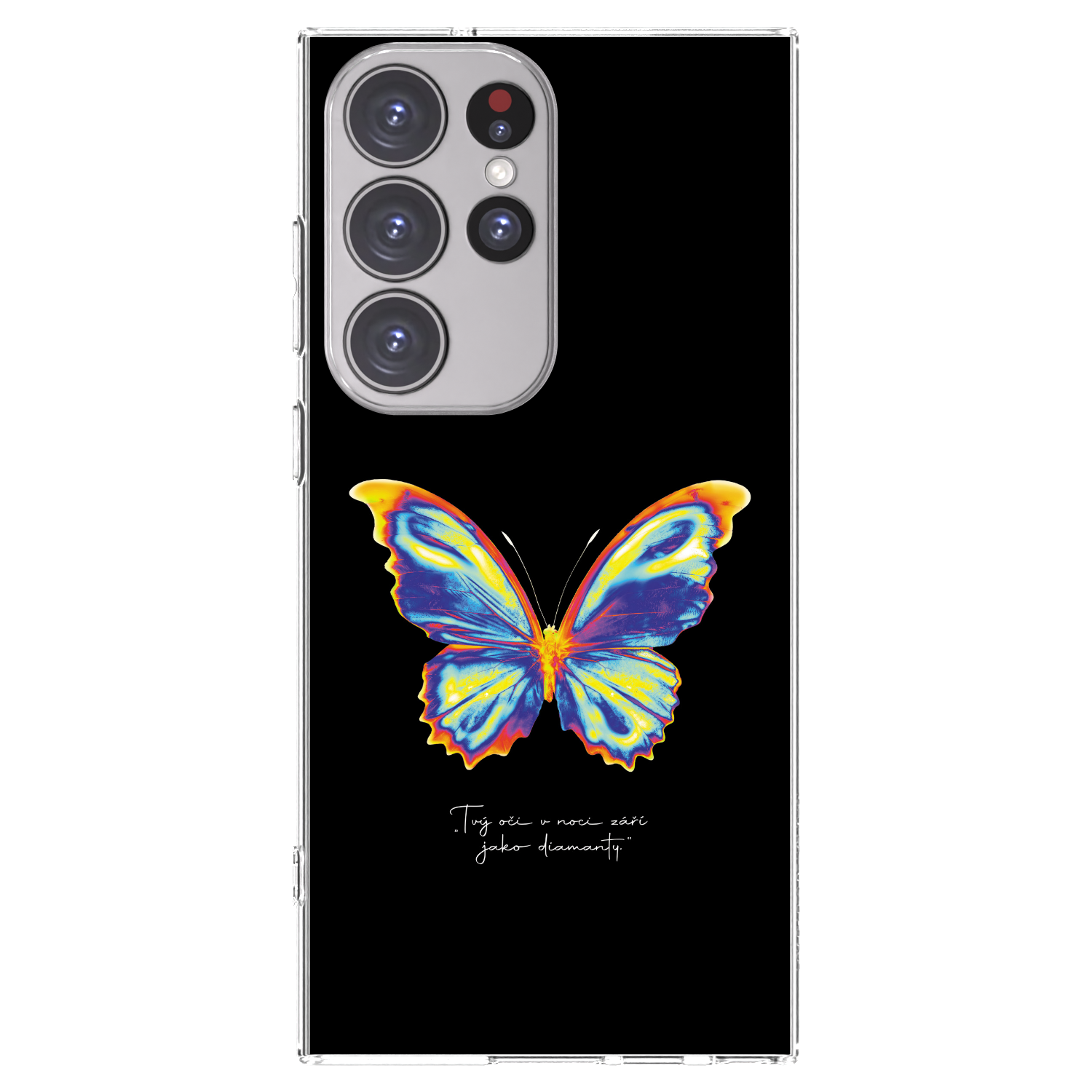 Picasee husă transparentă din silicon pentru Samsung Galaxy S23 Ultra 5G - Diamanty Black
