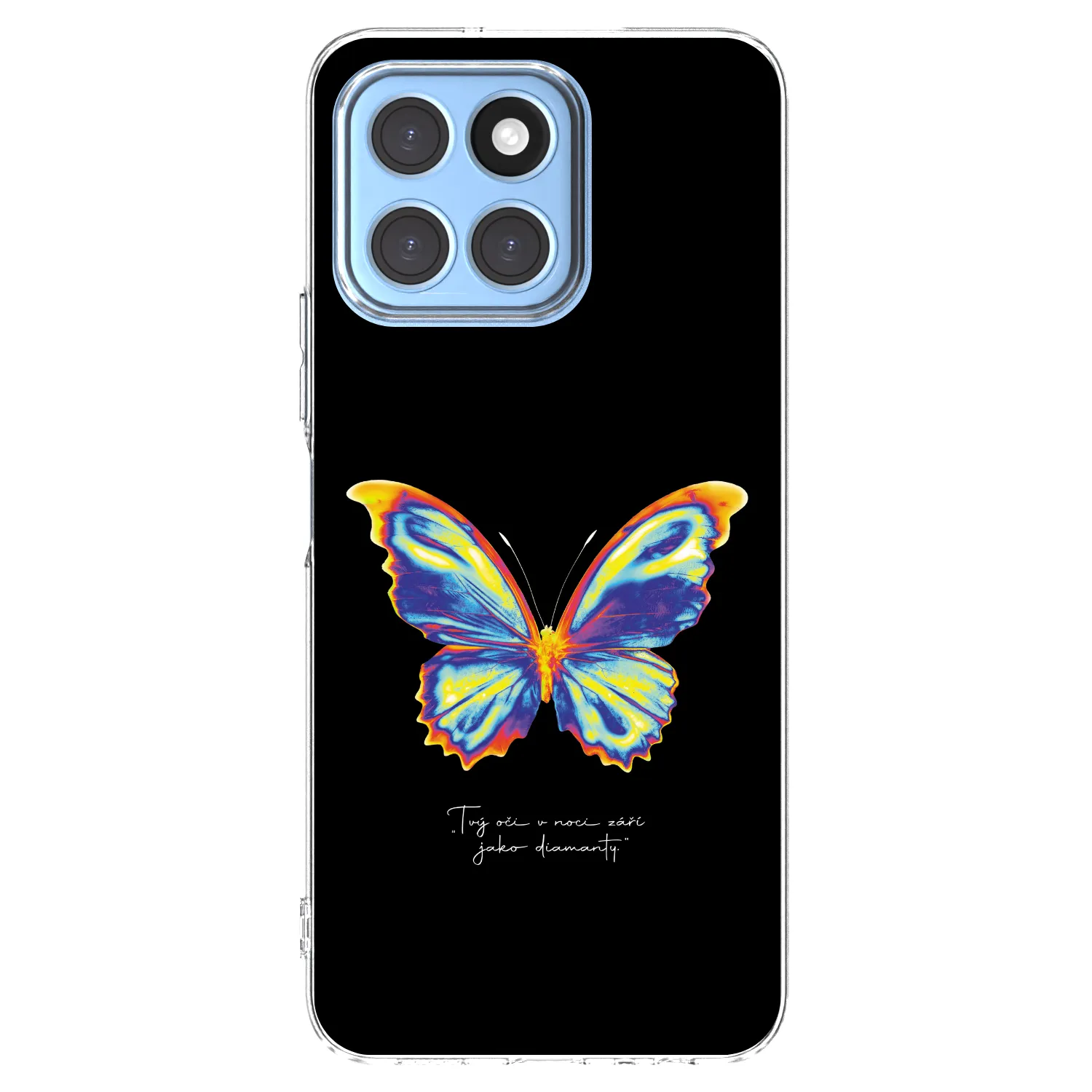 Picasee husă transparentă din silicon pentru Honor X8 5G - Diamanty Black