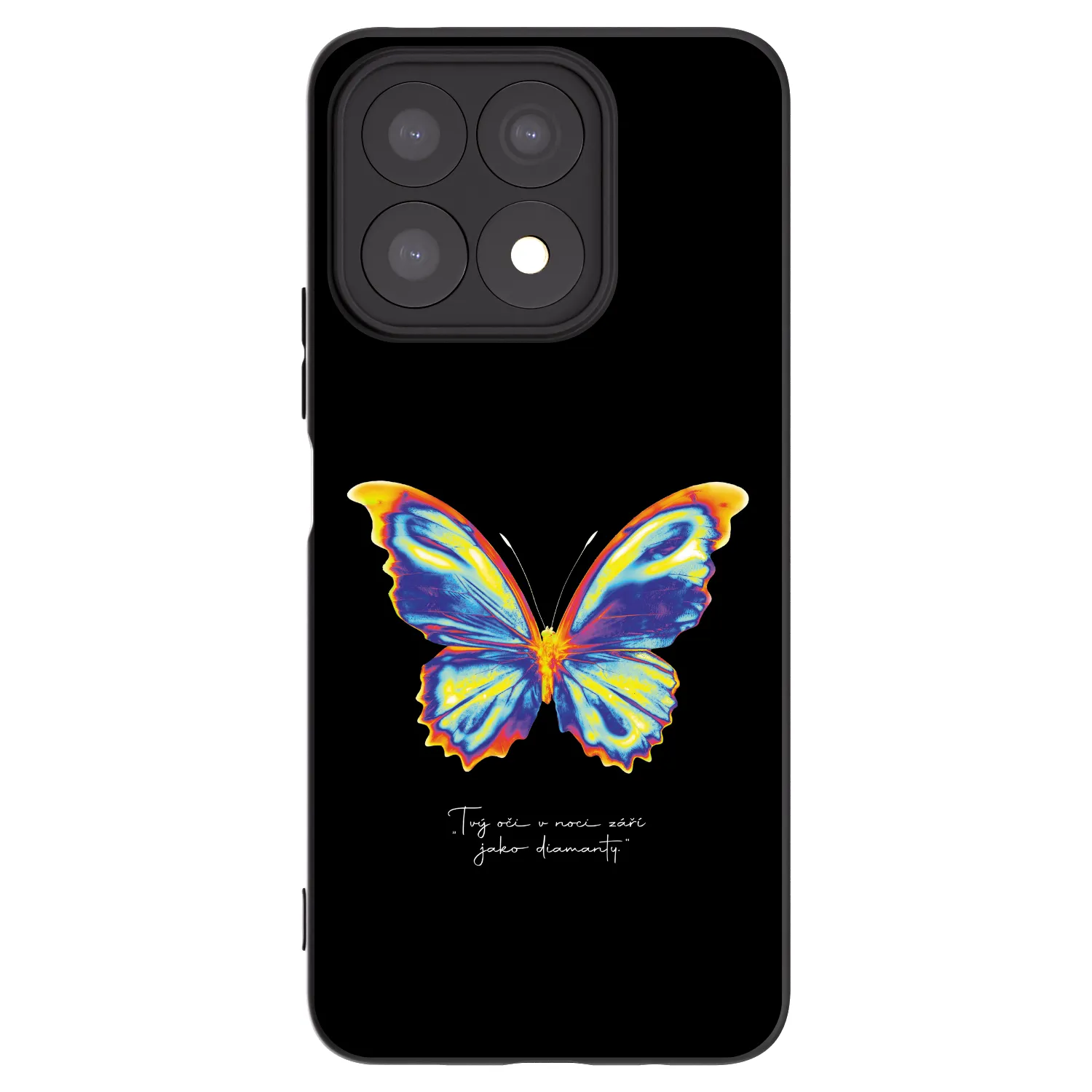 Picasee husă neagră din silicon pentru Honor X8a - Diamanty Black