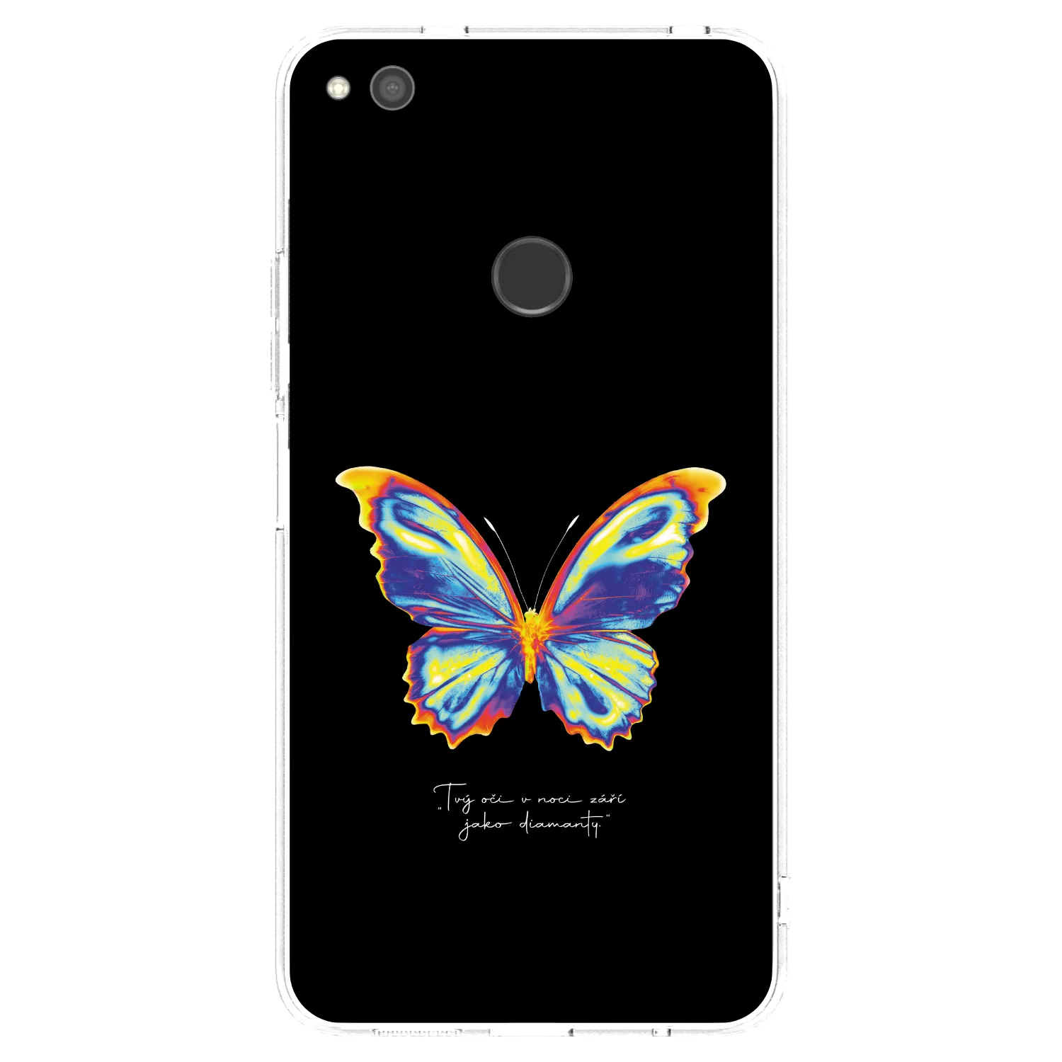 Picasee husă transparentă din silicon pentru Huawei P9 Lite 2017 - Diamanty Black