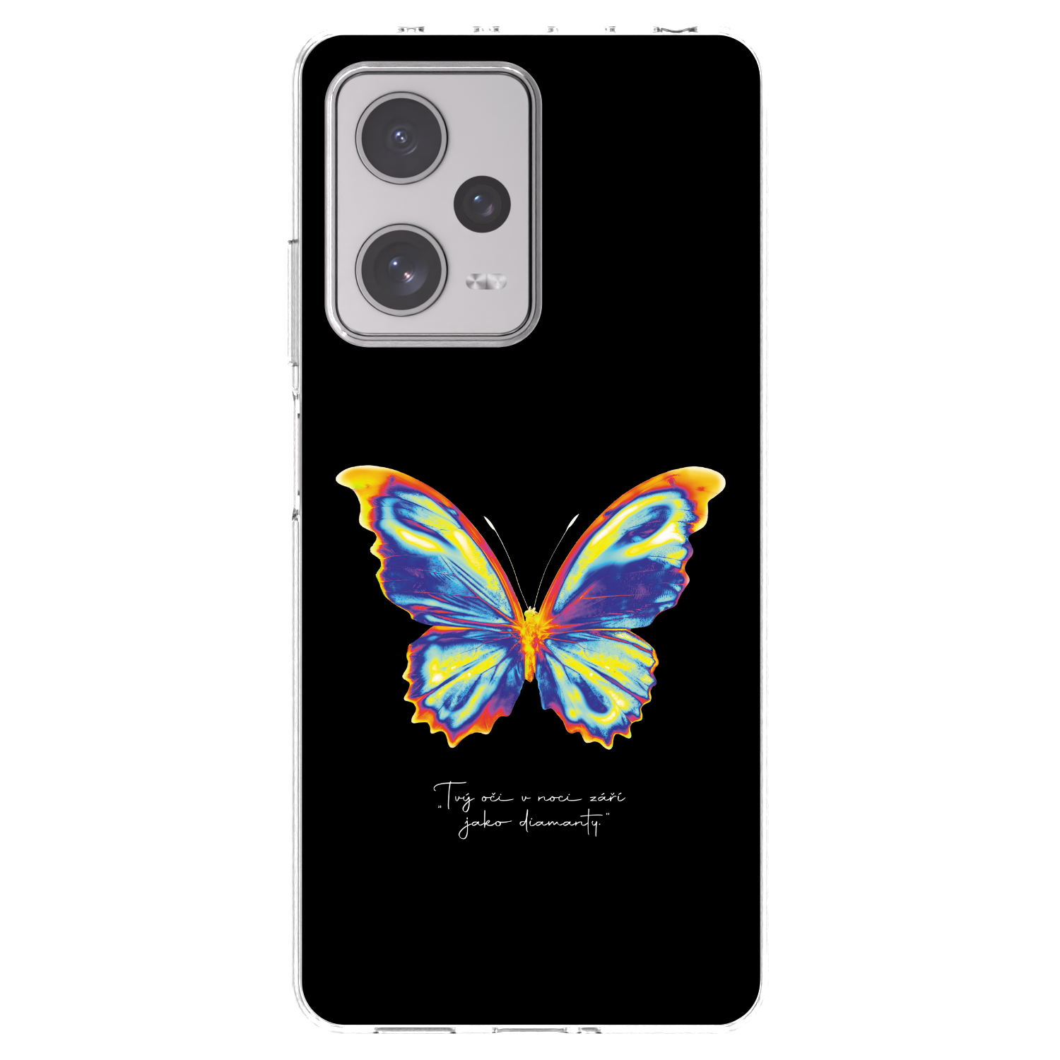 Picasee husă transparentă din silicon pentru Xiaomi Redmi Note 12 Pro+ 5G - Diamanty Black