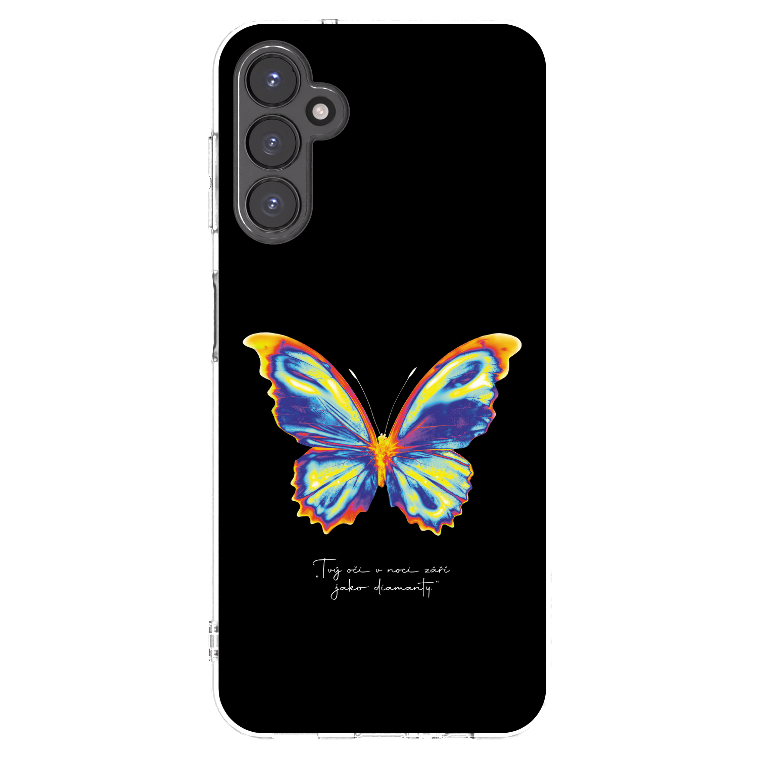 Picasee husă transparentă din silicon pentru Samsung Galaxy A14 4G A145R - Diamanty Black