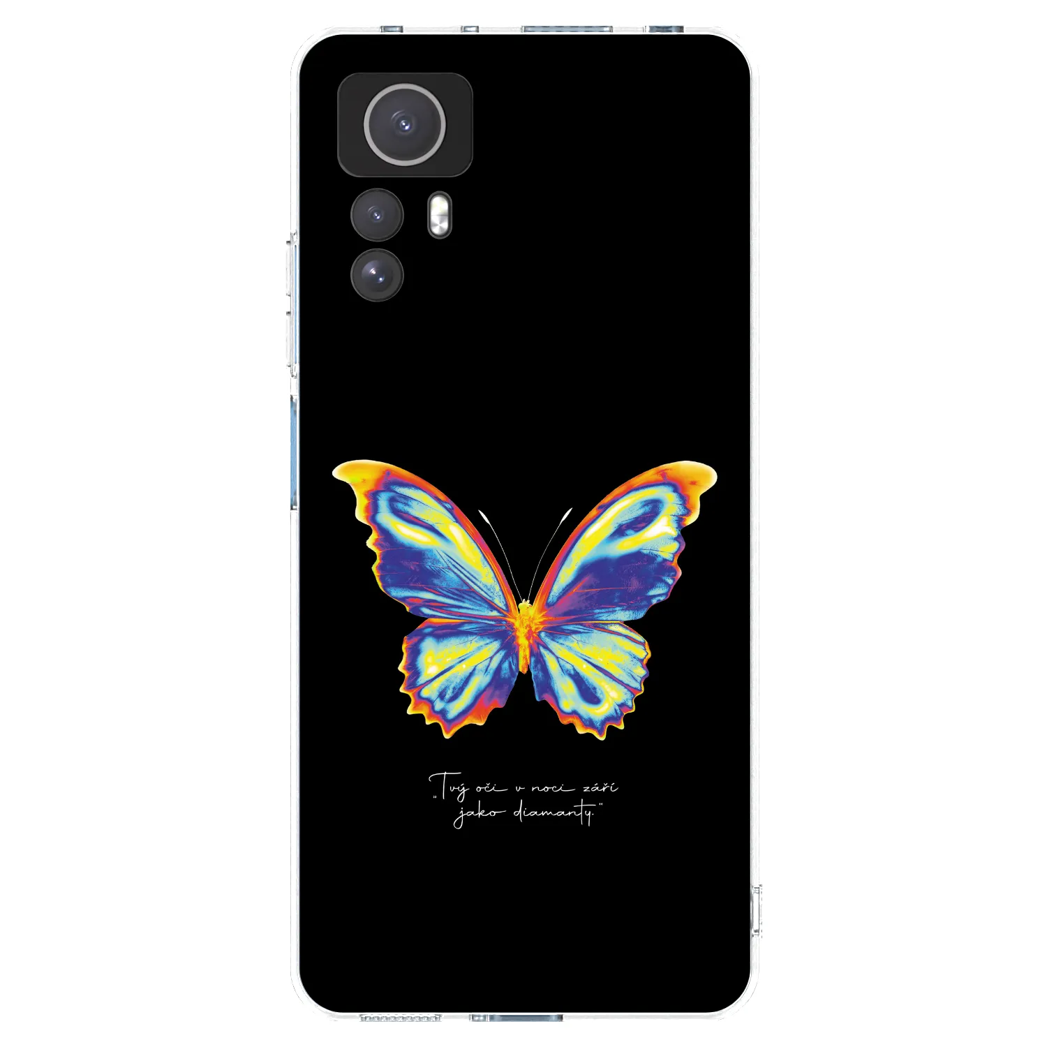 Picasee husă transparentă din silicon pentru Xiaomi Redmi Note 12S - Diamanty Black