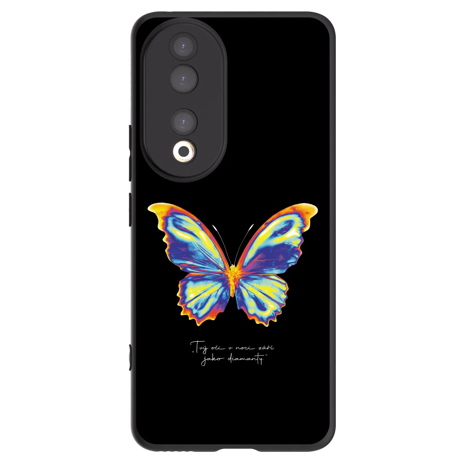 Picasee husă neagră din silicon pentru Honor 90 5G - Diamanty Black