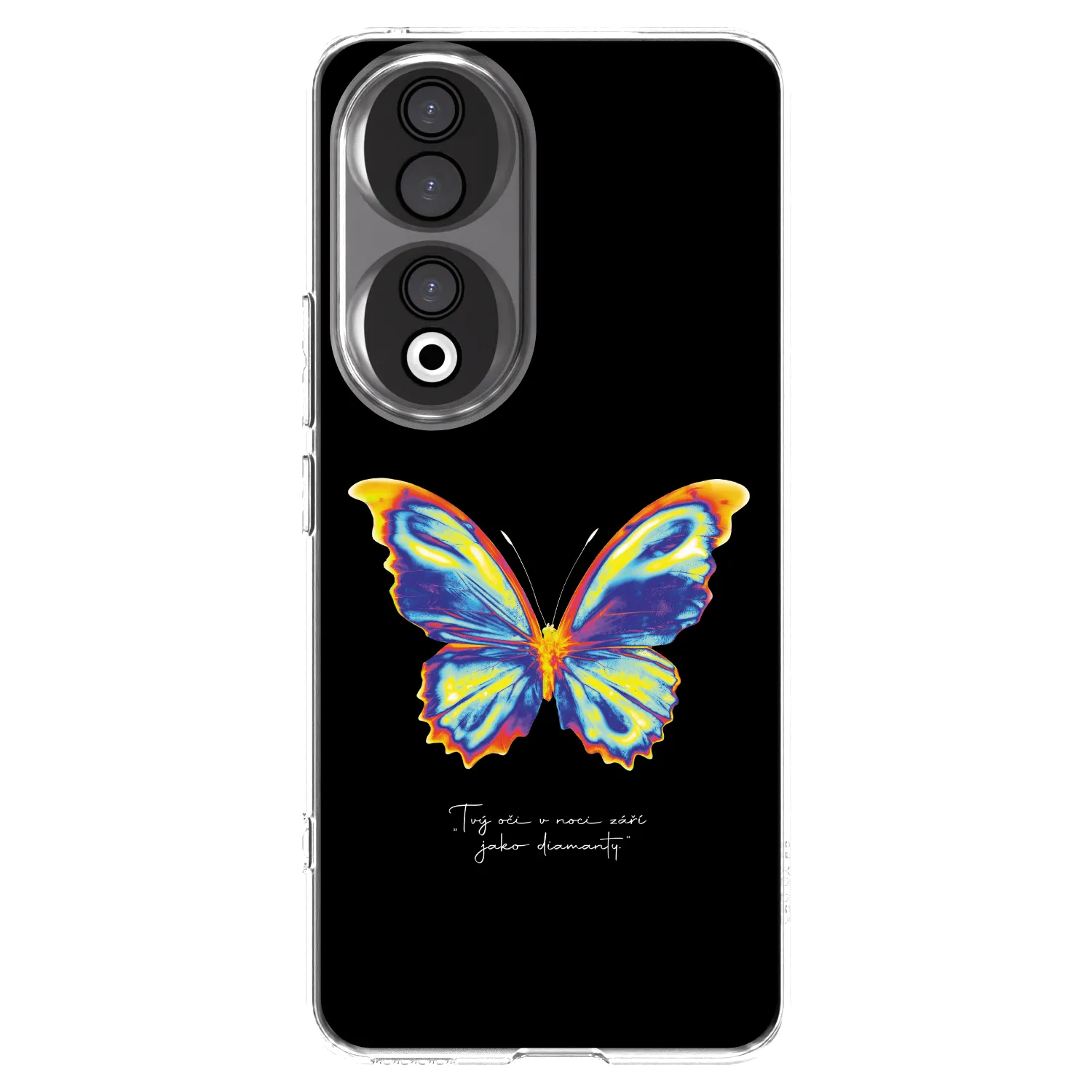 Picasee husă transparentă din silicon pentru Honor 90 5G - Diamanty Black