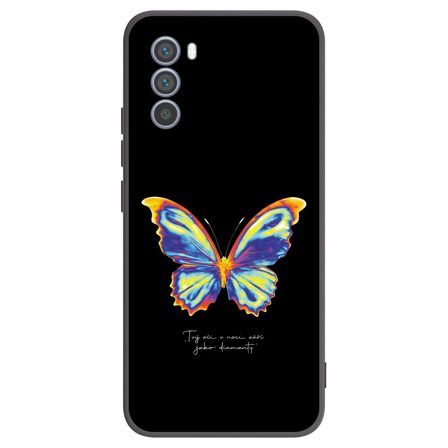 Picasee husă neagră din silicon pentru Motorola Moto G62 - Diamanty Black