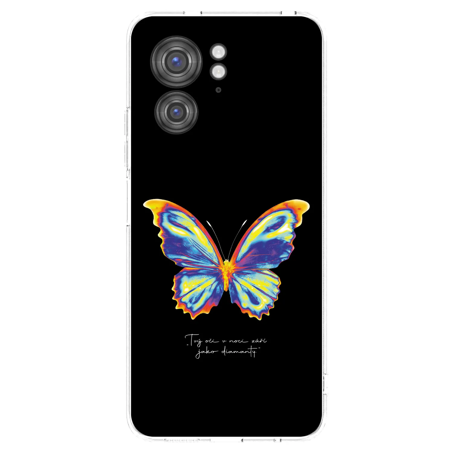 Picasee husă transparentă din silicon pentru Motorola Edge 40 - Diamanty Black