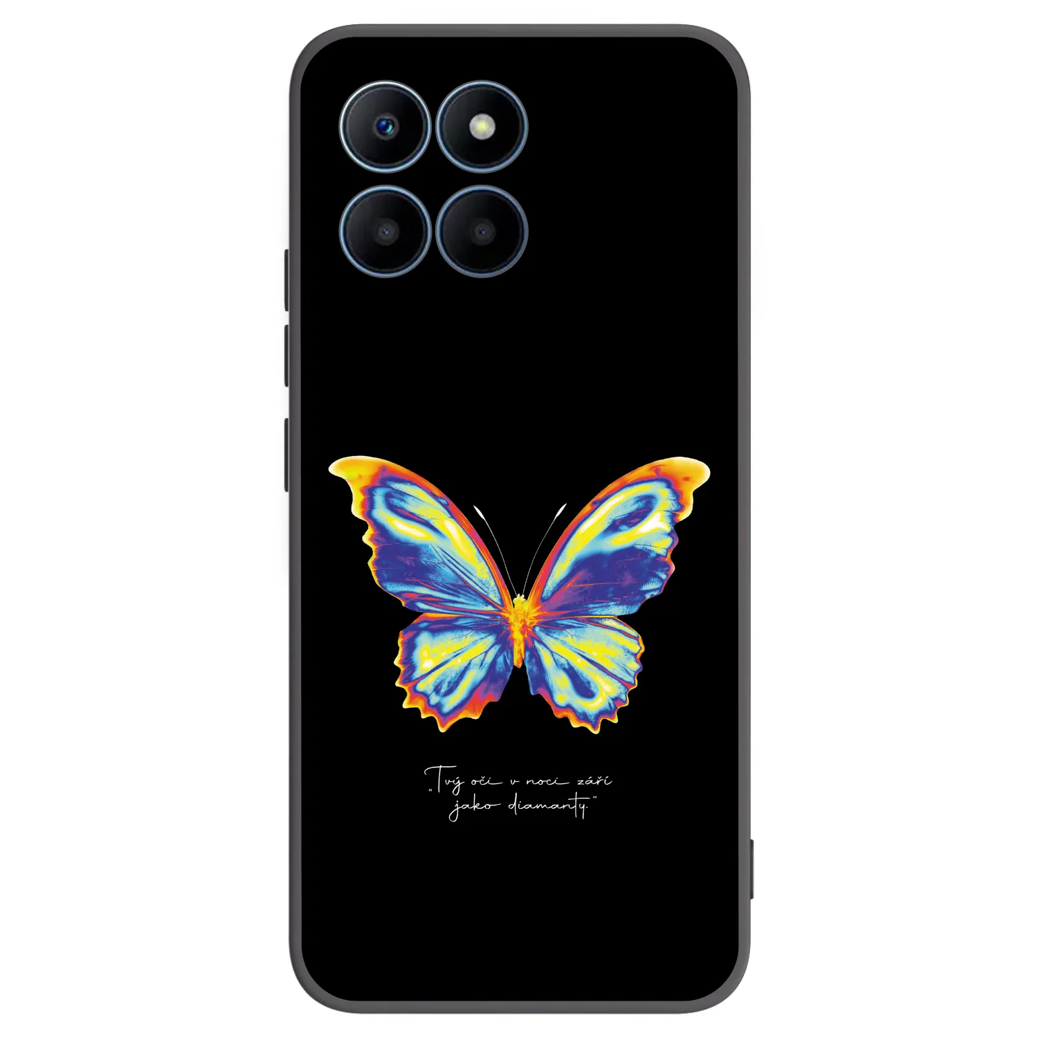 Picasee husă neagră din silicon pentru Honor 70 Lite - Diamanty Black