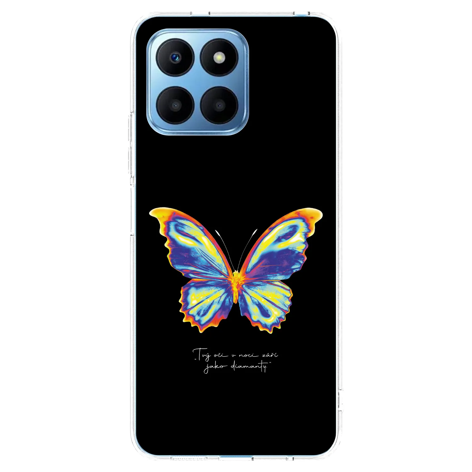 Picasee husă transparentă din silicon pentru Honor 70 Lite - Diamanty Black