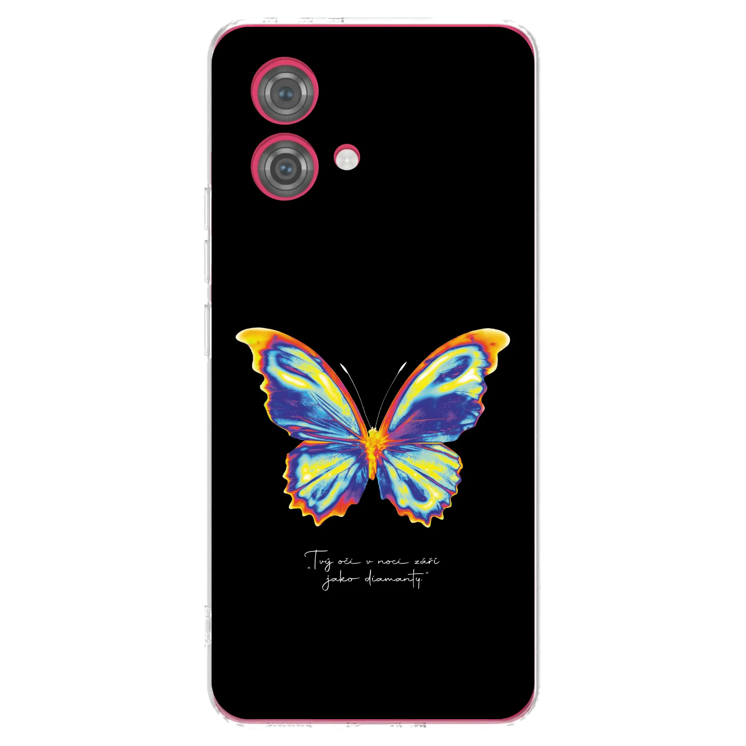 Picasee husă transparentă din silicon pentru Motorola Moto G84 5G - Diamanty Black