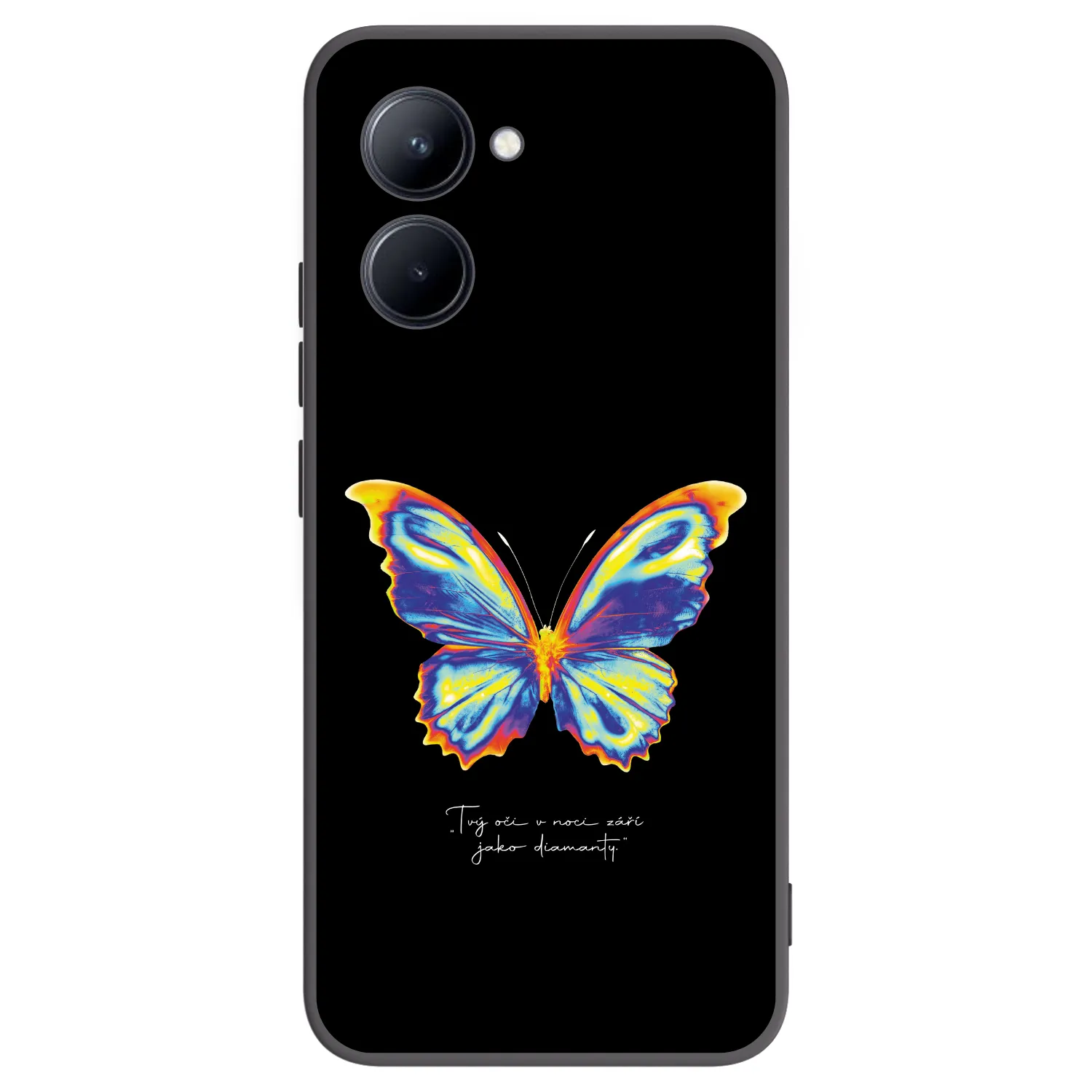 Picasee husă neagră din silicon pentru Realme C33 (2023) - Diamanty Black
