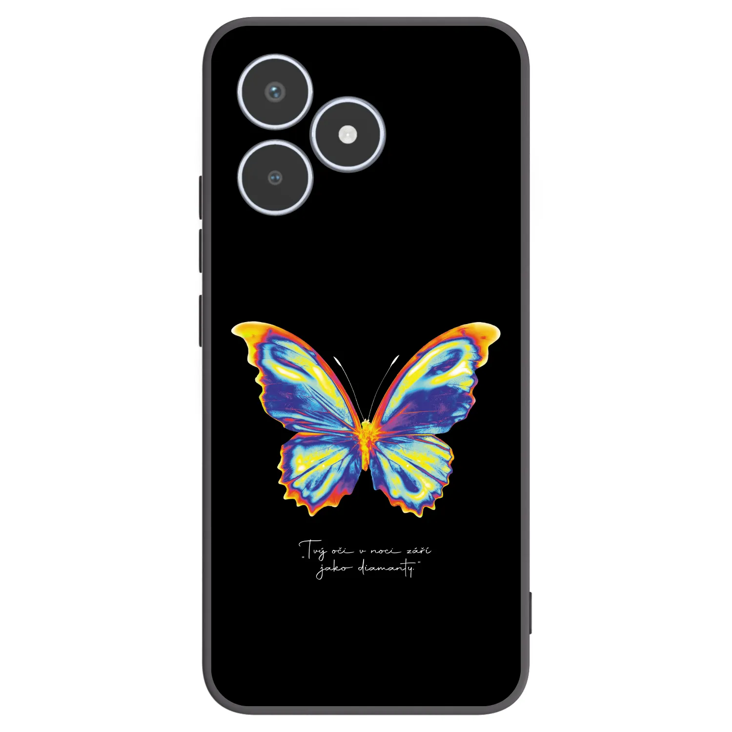 Picasee husă neagră din silicon pentru Realme C53 - Diamanty Black