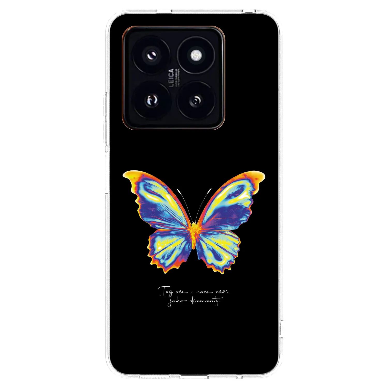 Picasee husă transparentă din silicon pentru Xiaomi 14 Pro - Diamanty Black