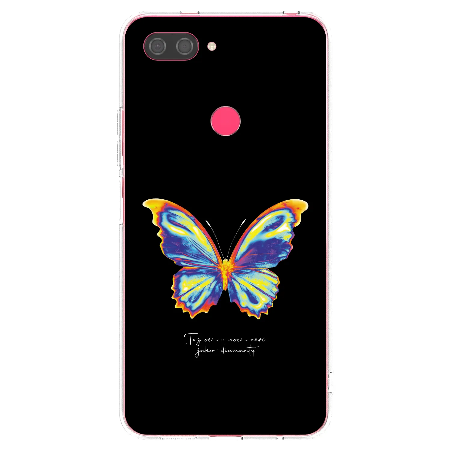 Picasee husă transparentă din silicon pentru Xiaomi Mi 8 Lite - Diamanty Black