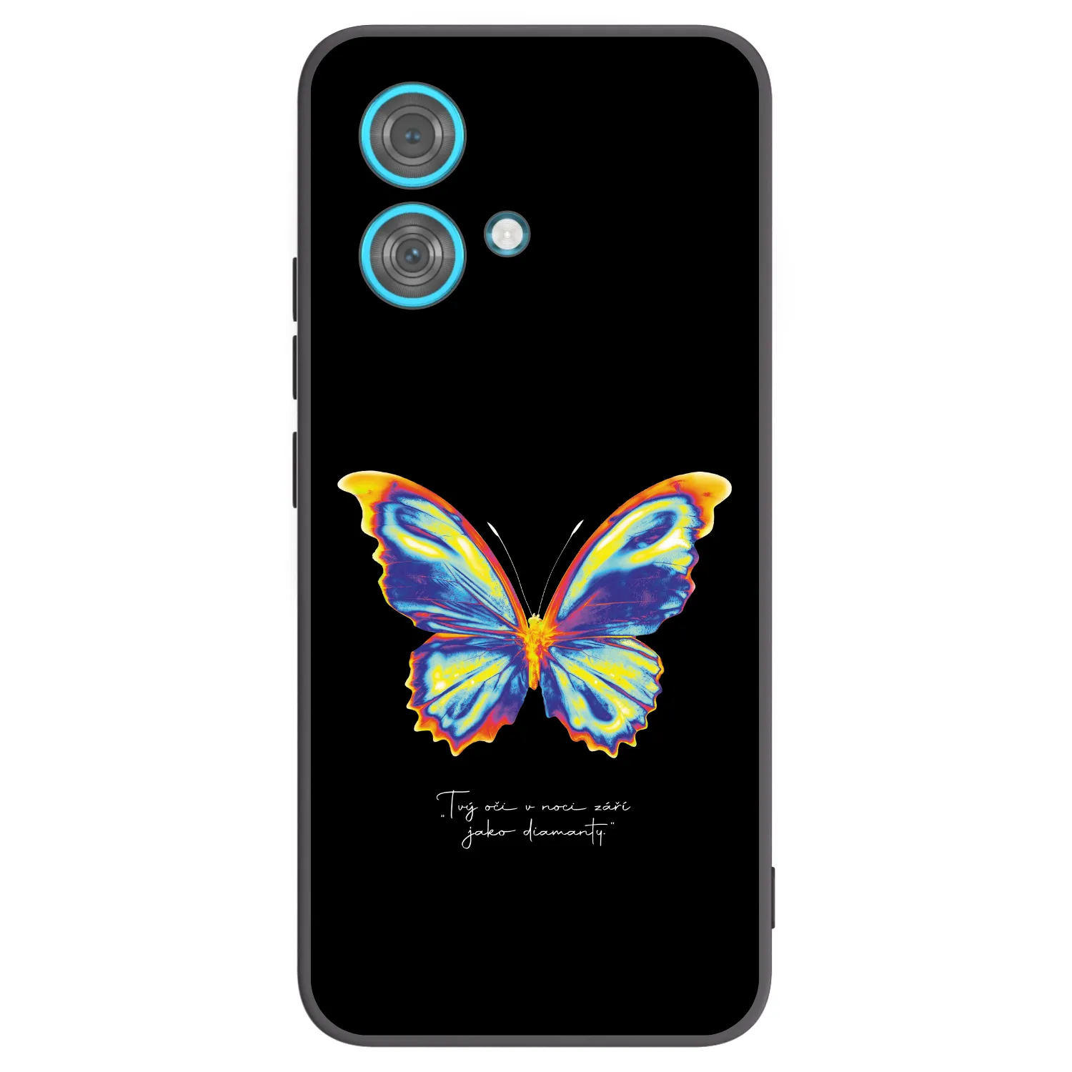 Picasee husă neagră din silicon pentru Motorola Edge 40 Neo - Diamanty Black