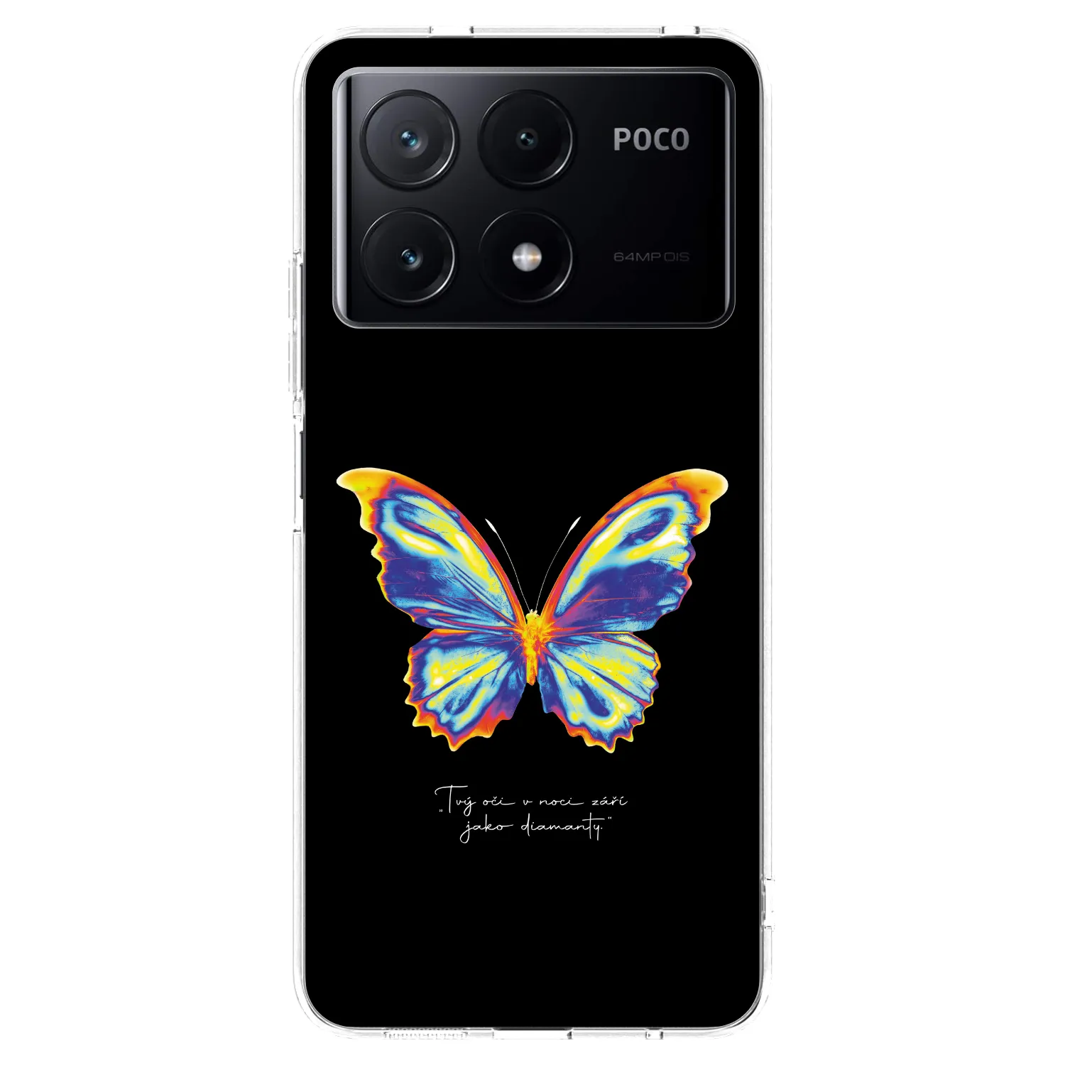 Picasee husă transparentă din silicon pentru Xiaomi Poco X6 Pro - Diamanty Black