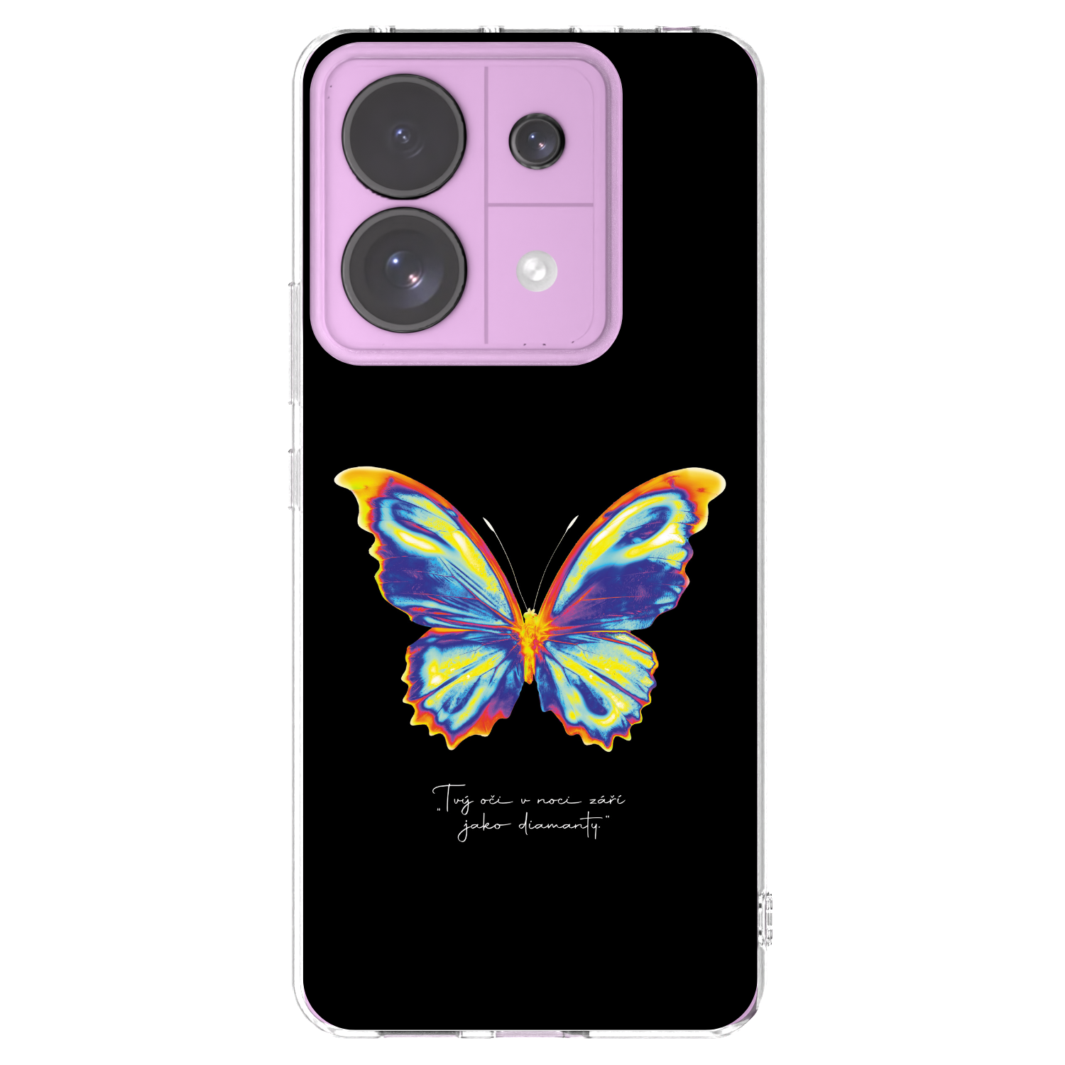 Picasee husă transparentă din silicon pentru Xiaomi Redmi Note 13 Pro 5G - Diamanty Black
