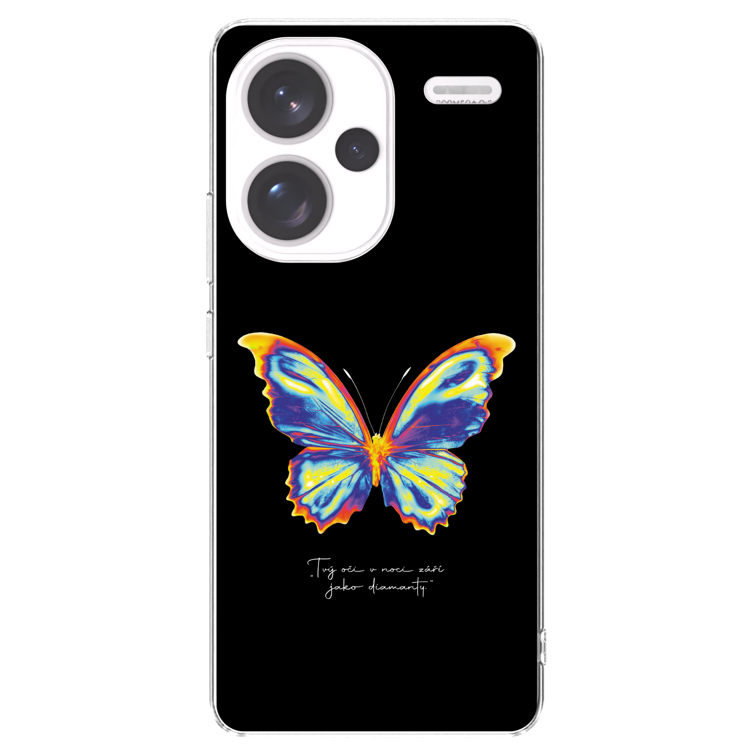 Picasee husă transparentă din silicon pentru Xiaomi Redmi Note 13 Pro+ 5G - Diamanty Black