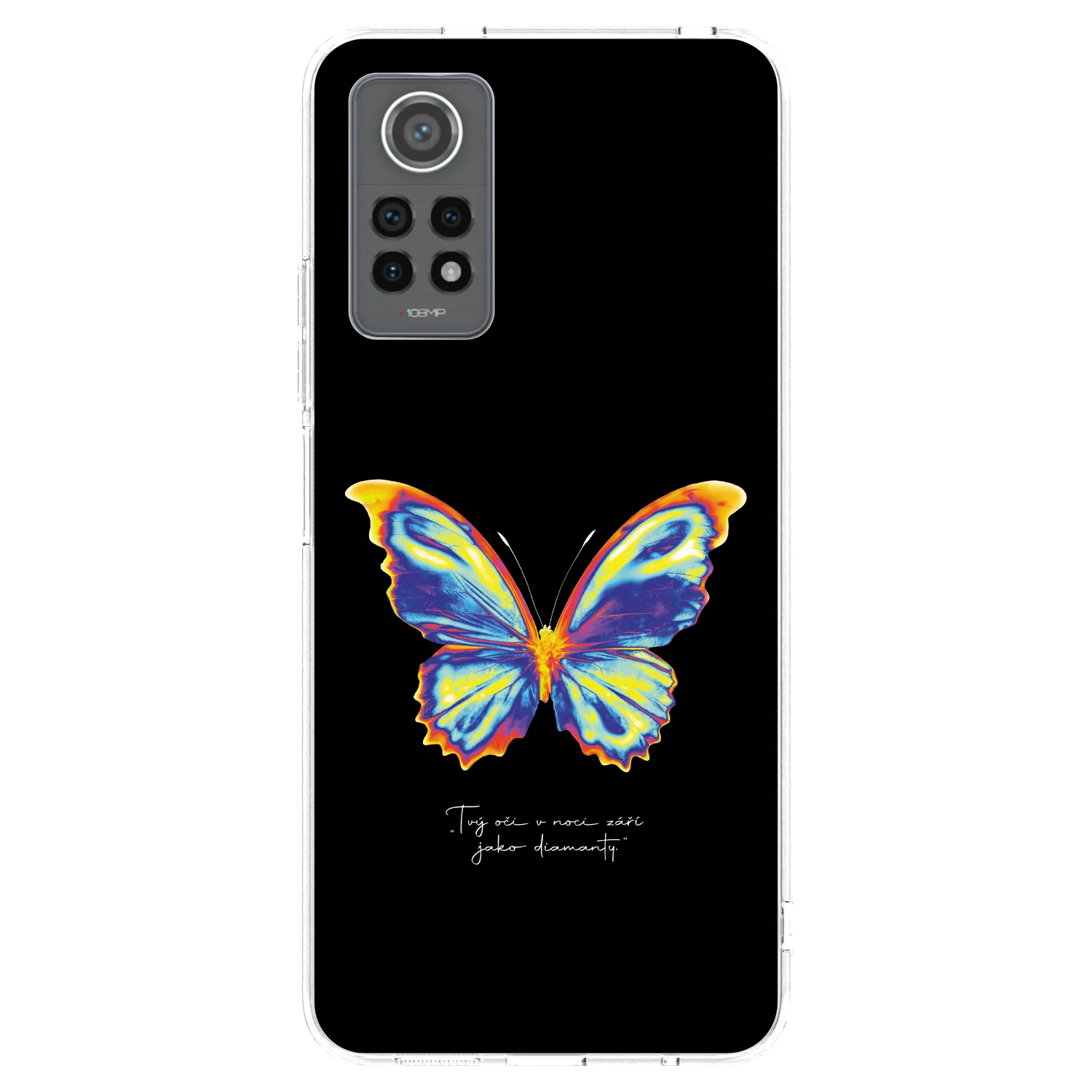 Picasee husă transparentă din silicon pentru Xiaomi Redmi Note 12 Pro 4G - Diamanty Black