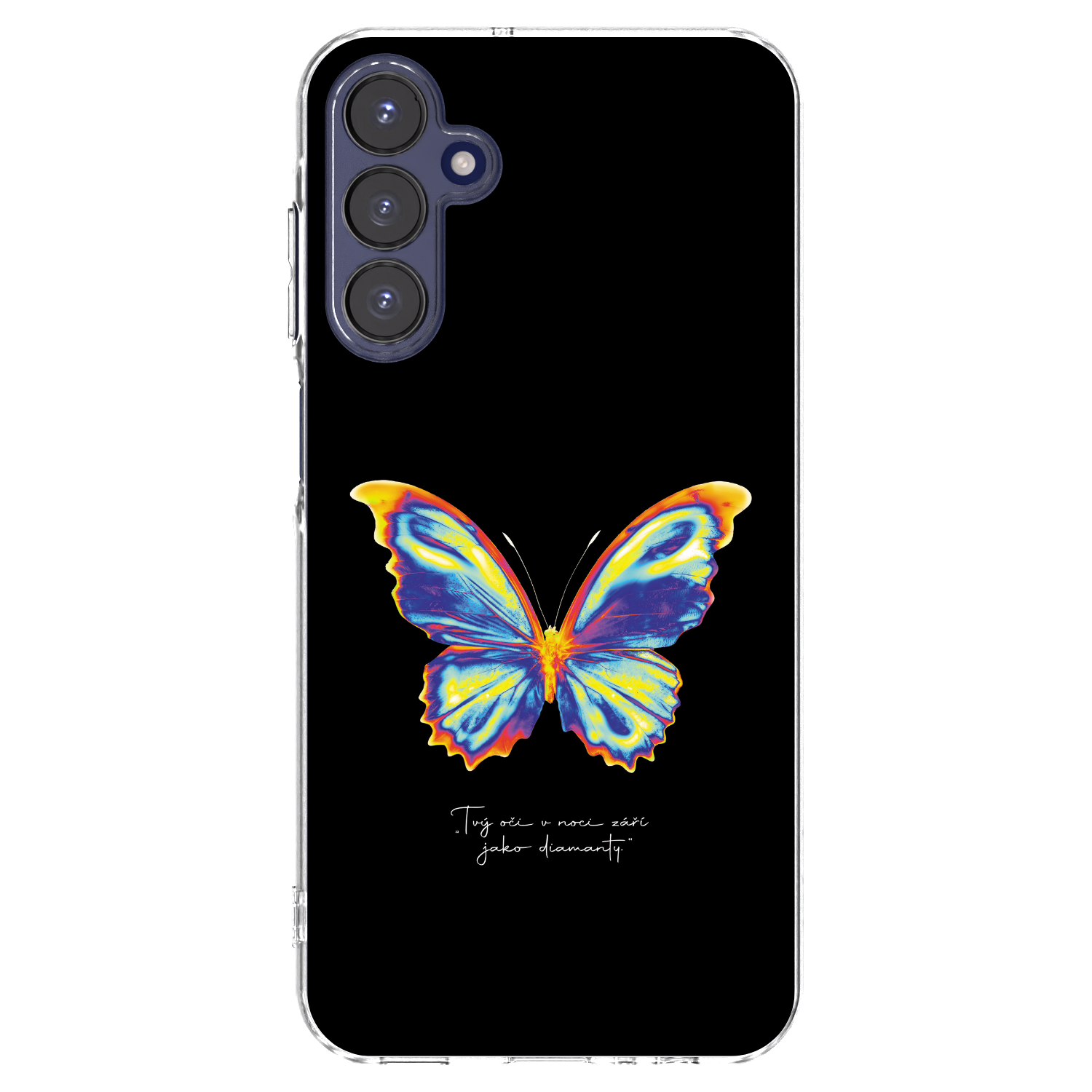 Picasee husă transparentă din silicon pentru Samsung Galaxy A15 A155F 4G - Diamanty Black