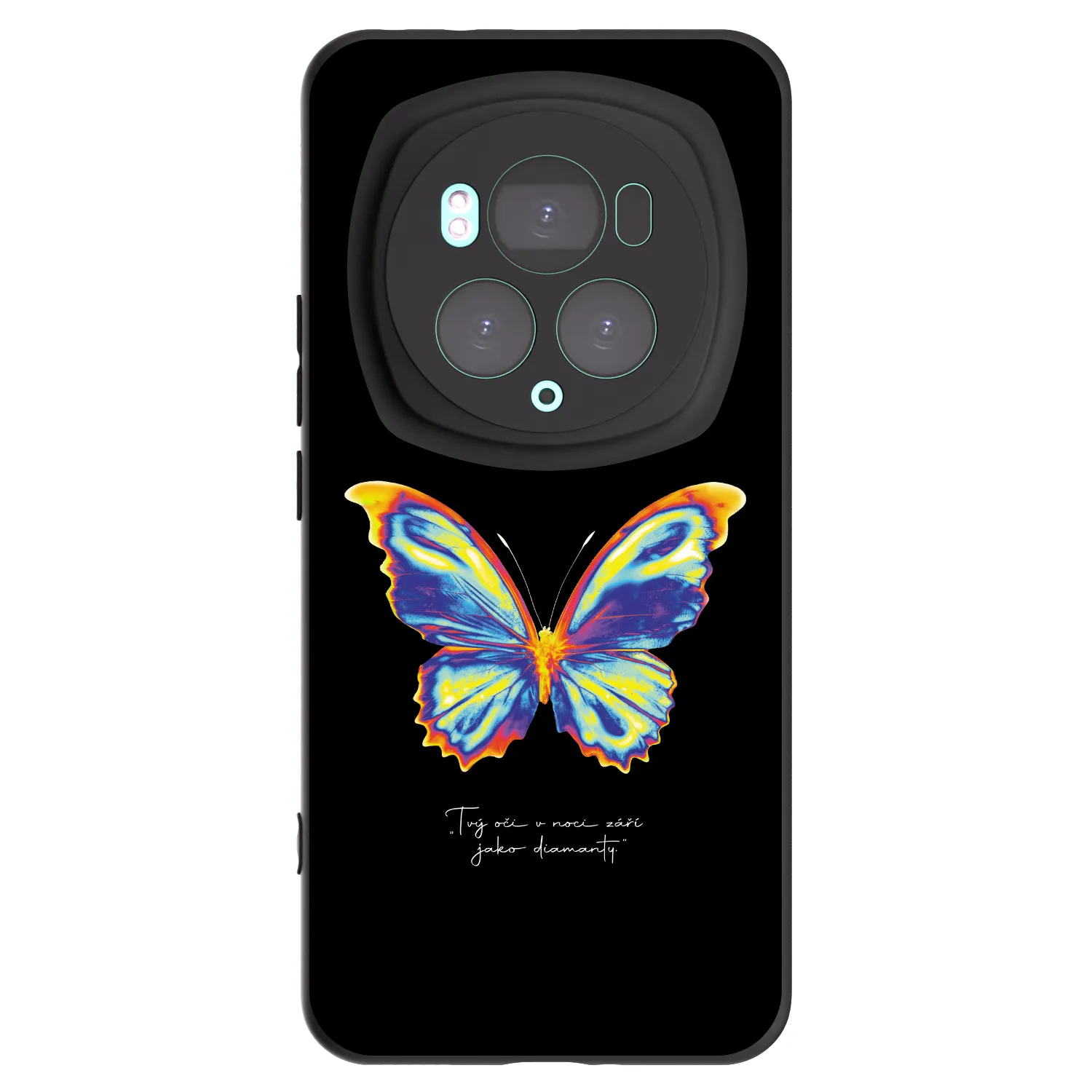 Picasee husă neagră din silicon pentru Honor Magic6 Pro - Diamanty Black