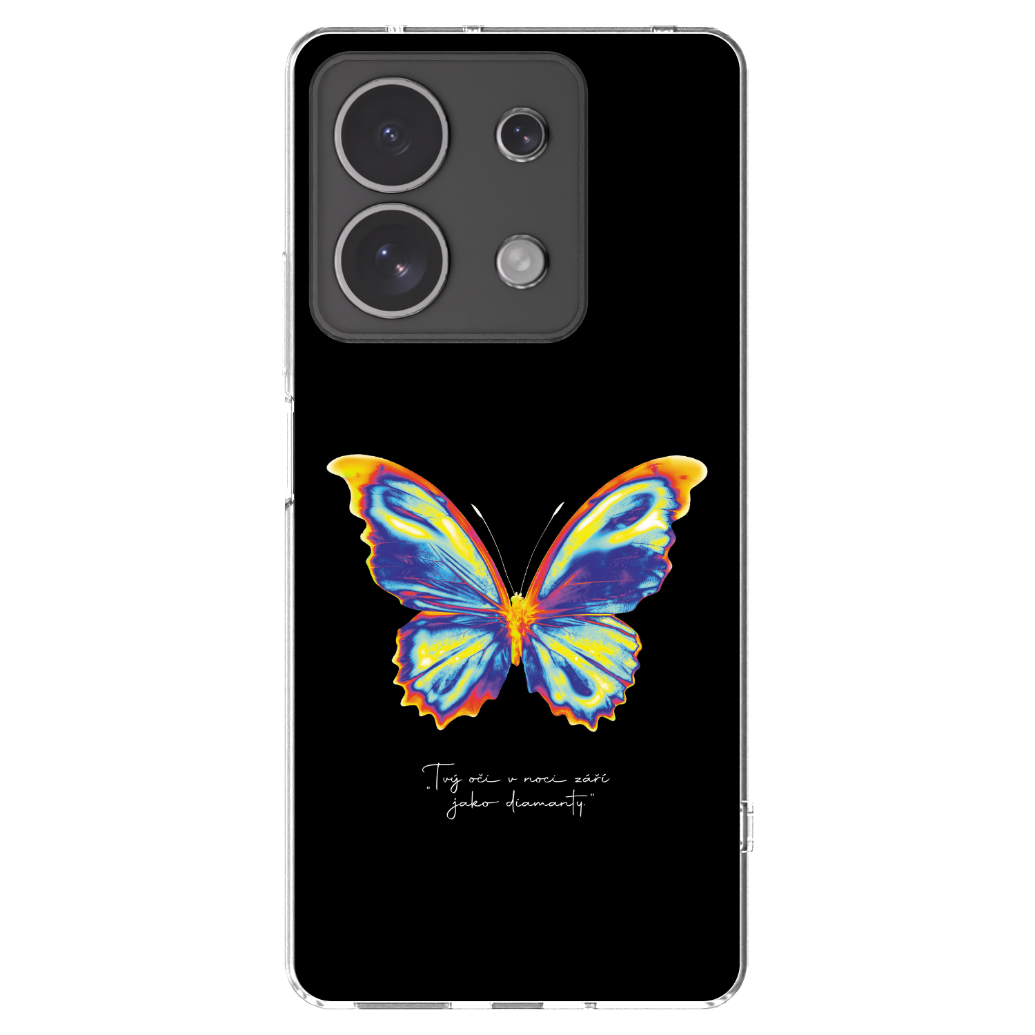 Picasee husă transparentă din silicon pentru Xiaomi Redmi Note 13 4G - Diamanty Black