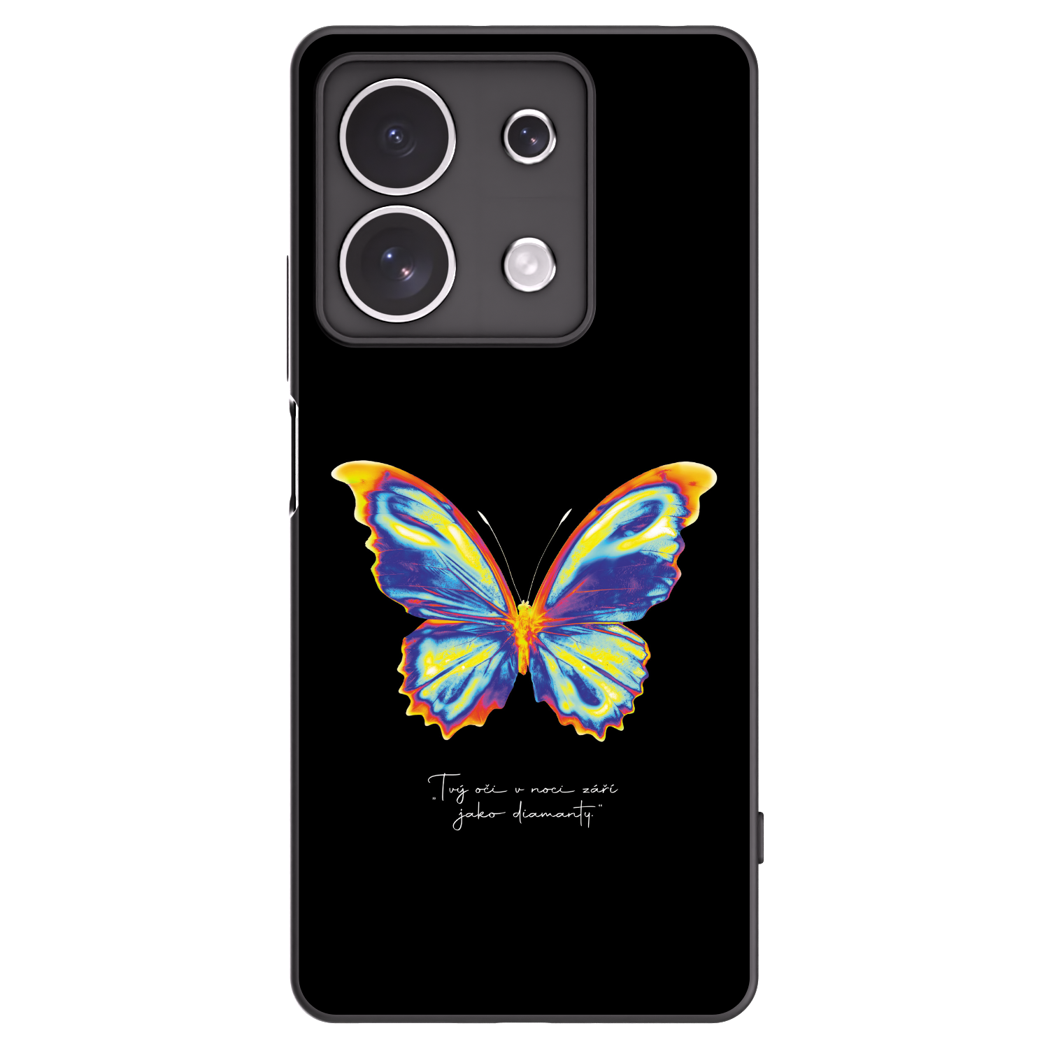 Picasee husă neagră din silicon pentru Xiaomi Redmi Note 13 4G - Diamanty Black
