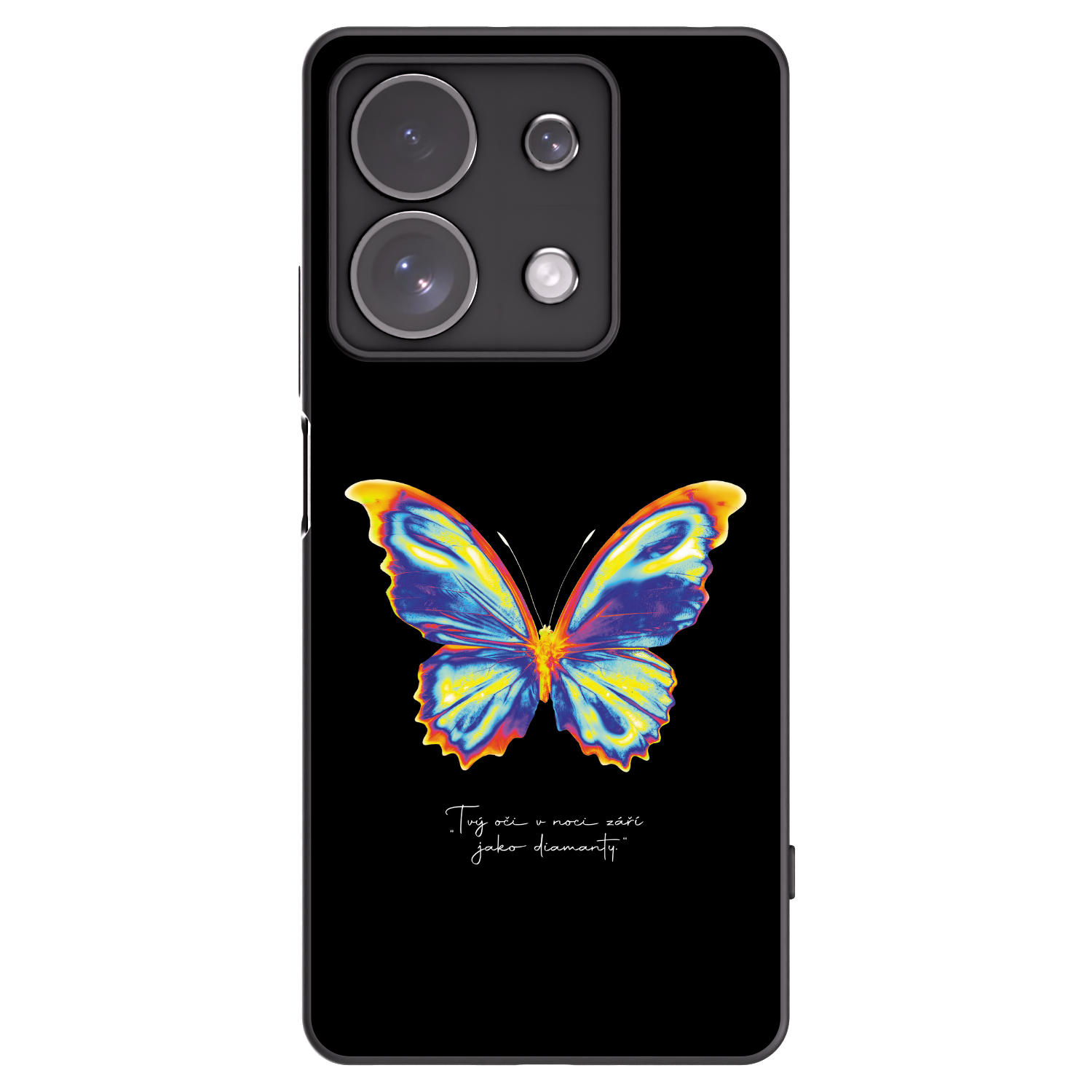 Picasee husă neagră din silicon pentru Xiaomi Redmi Note 13 Pro 4G - Diamanty Black