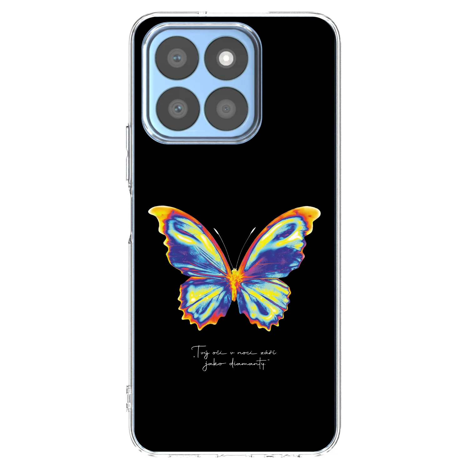 Picasee husă transparentă din silicon pentru Honor X8b - Diamanty Black