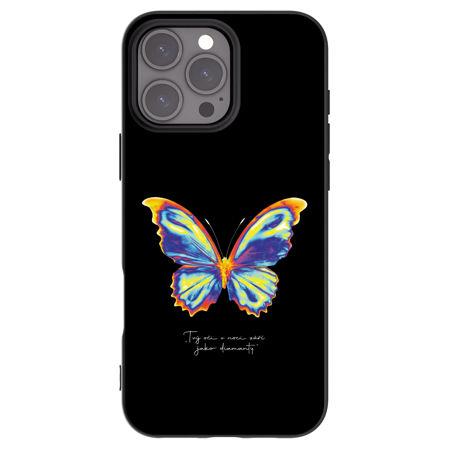 Picasee husă neagră din silicon pentru Apple iPhone 16 Pro Max - Diamanty Black