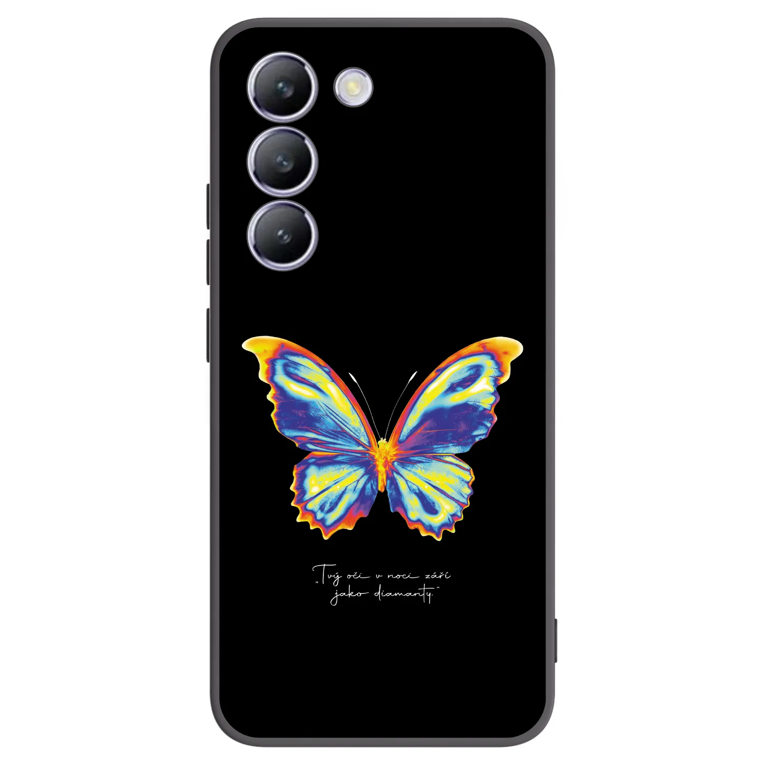 Picasee husă neagră din silicon pentru Vivo V40 SE 5G - Diamanty Black