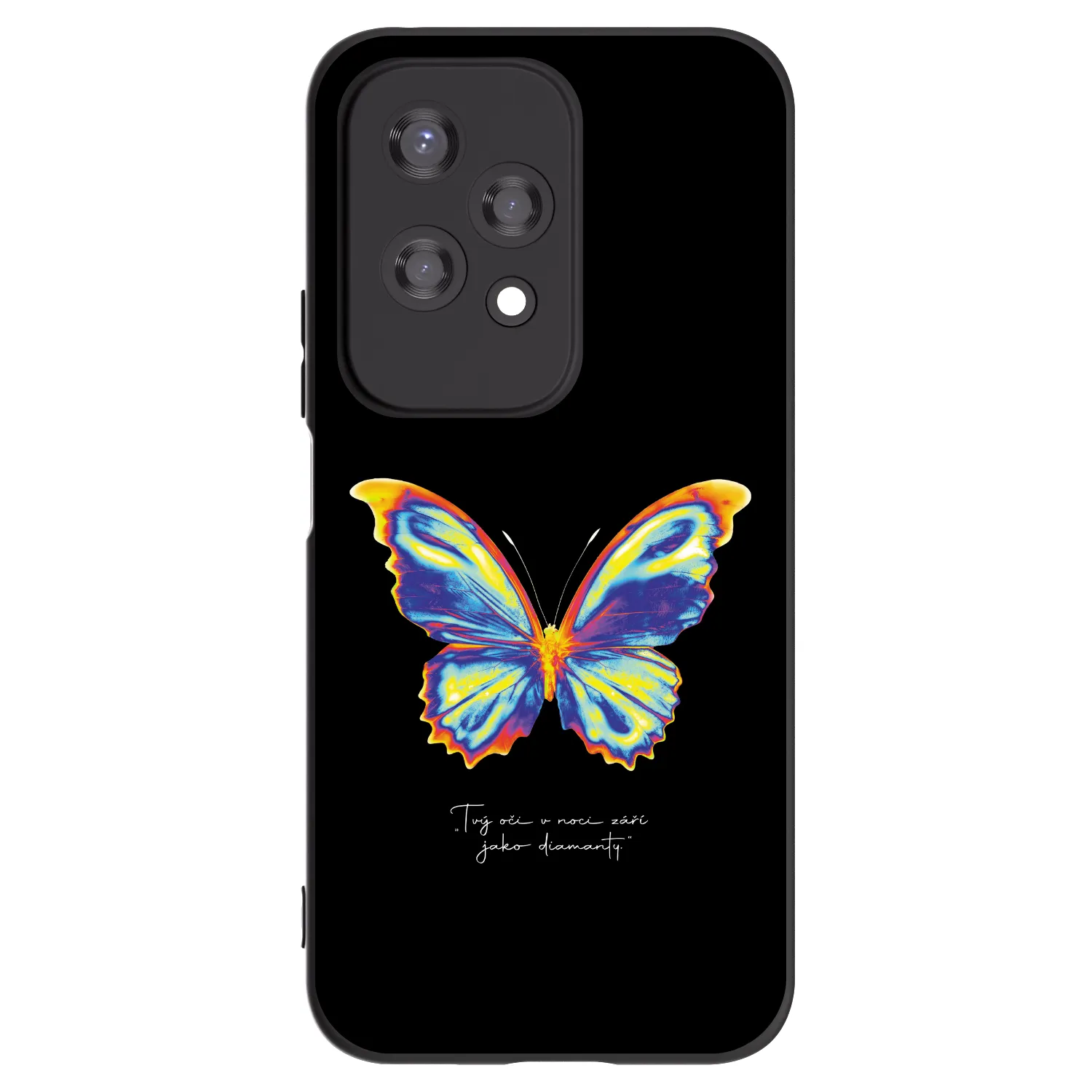 Picasee husă neagră din silicon pentru Honor 200 Lite - Diamanty Black