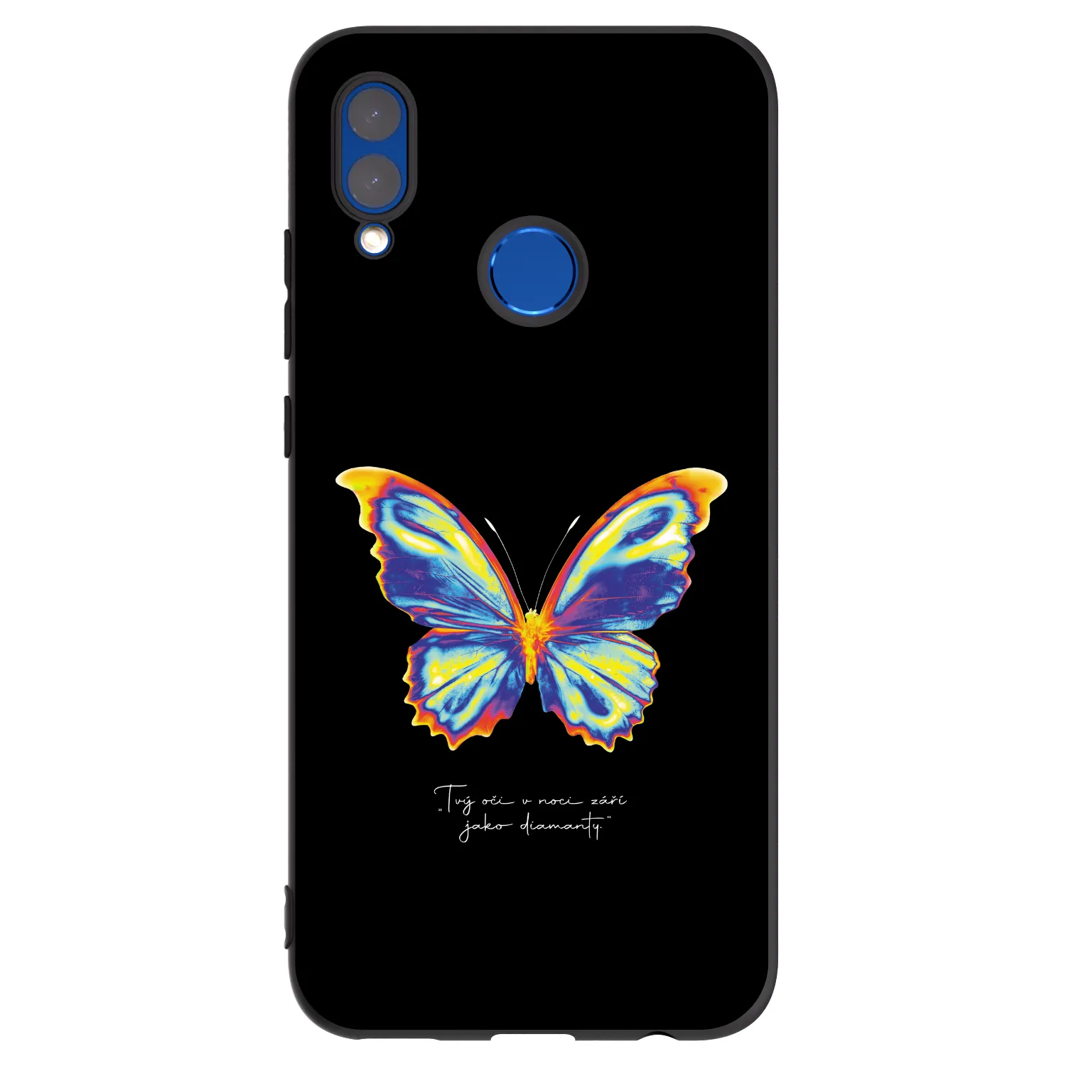 Picasee husă neagră din silicon pentru Honor 10 Lite - Diamanty Black